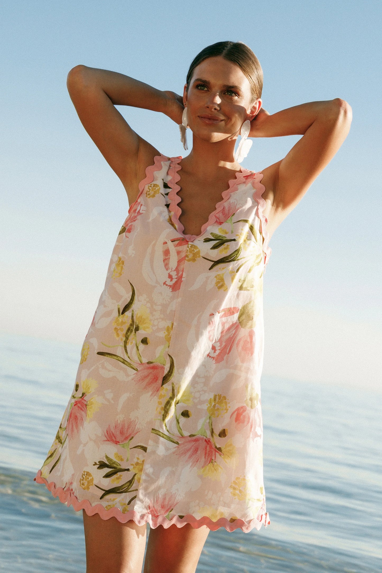 Calliope Mini Dress Acacia Blossom
