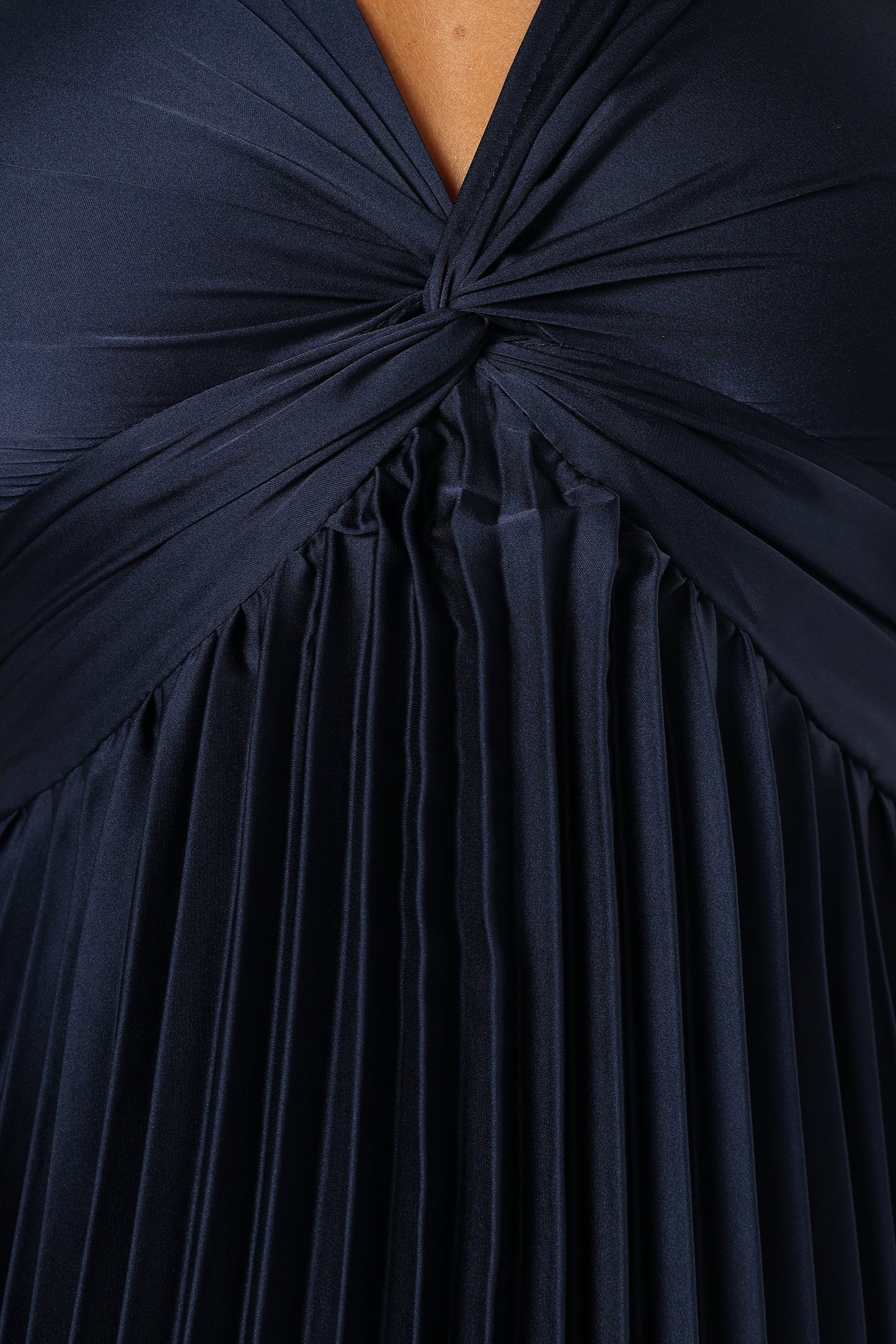 Nova Flutter Sleeve Midi Dress Navy