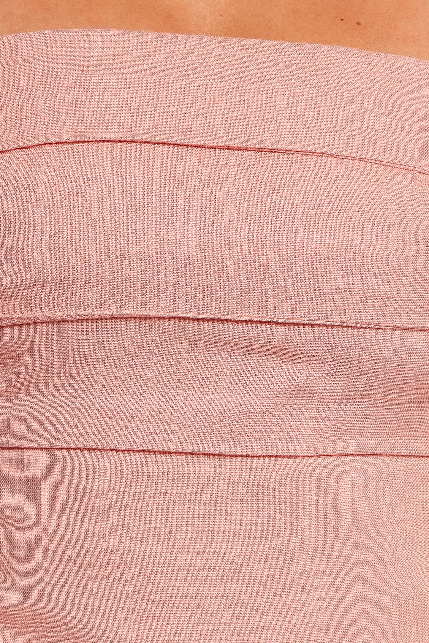 Patterson Tie Shoulder Midi Dress Blush