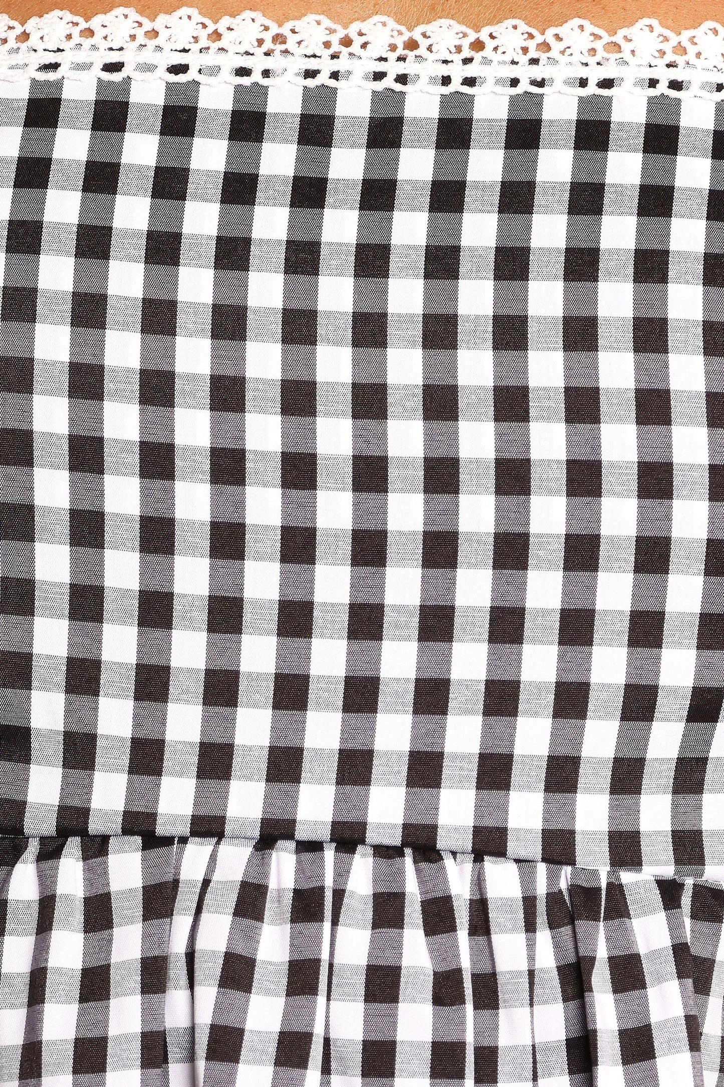 Isadora Top Black Gingham
