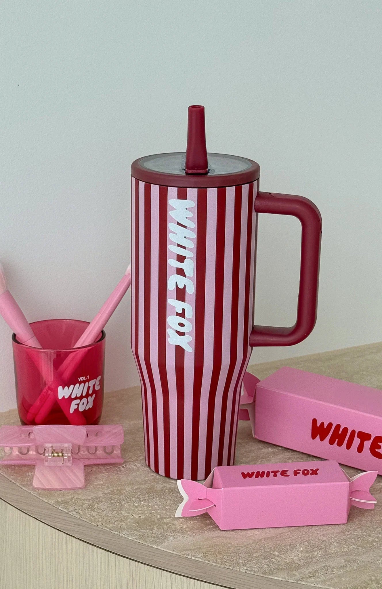 Colson Drink Bottle 12 Litre Burgundy Stripe