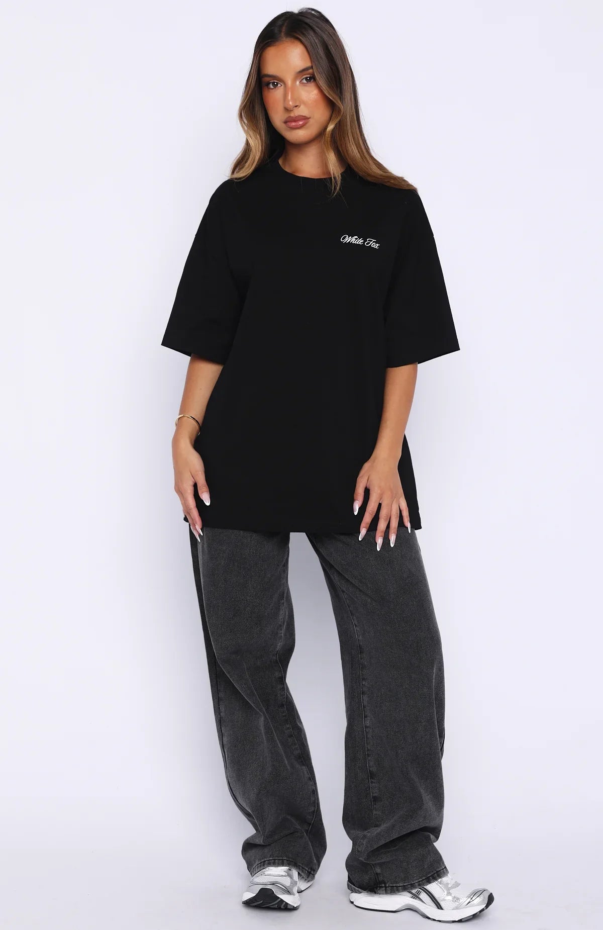 At Second Glance Oversized Tee Black