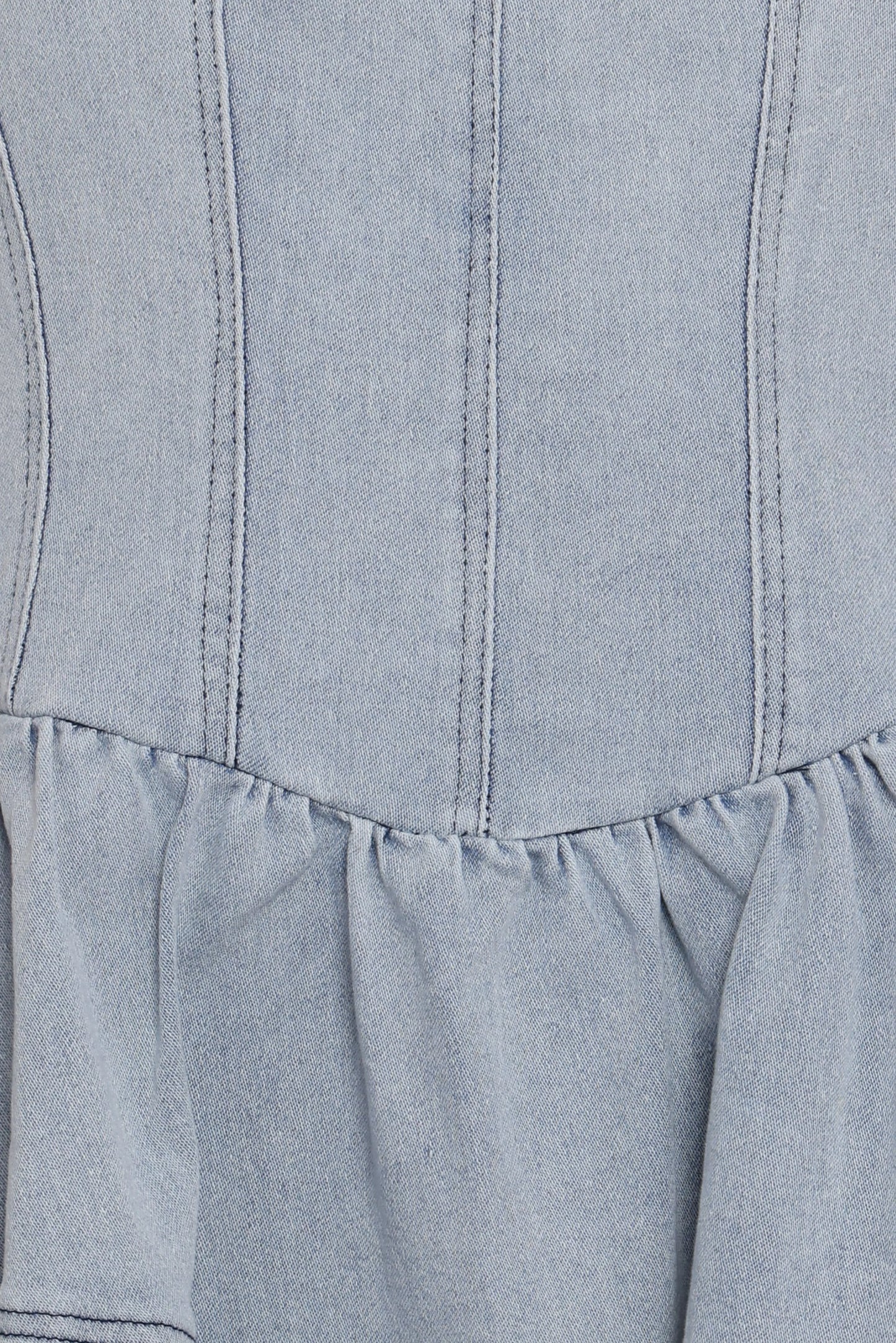 Ellen Strapless Mini Dress Light Denim