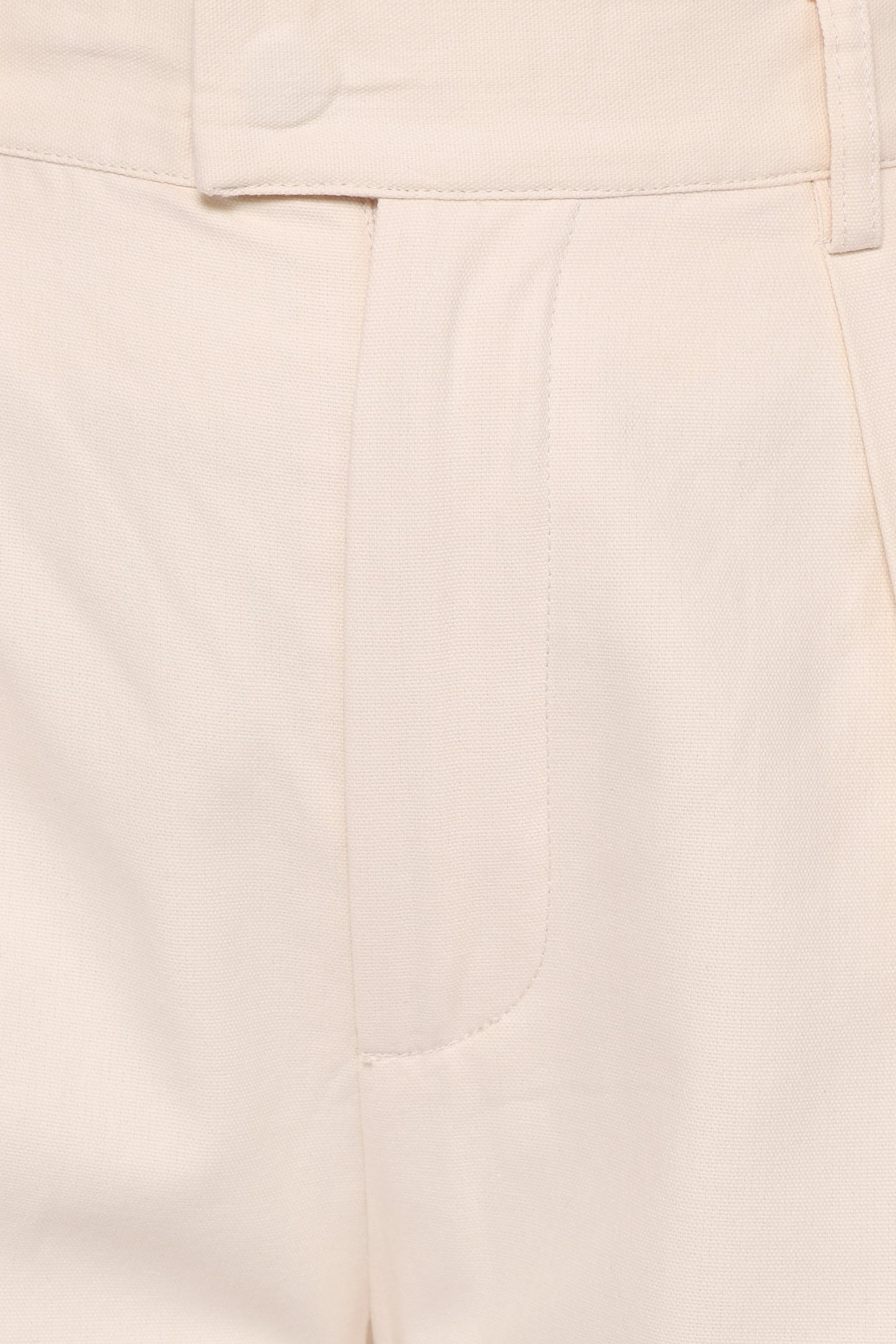 Asher Tie Detail Tapered Leg Pants Cream