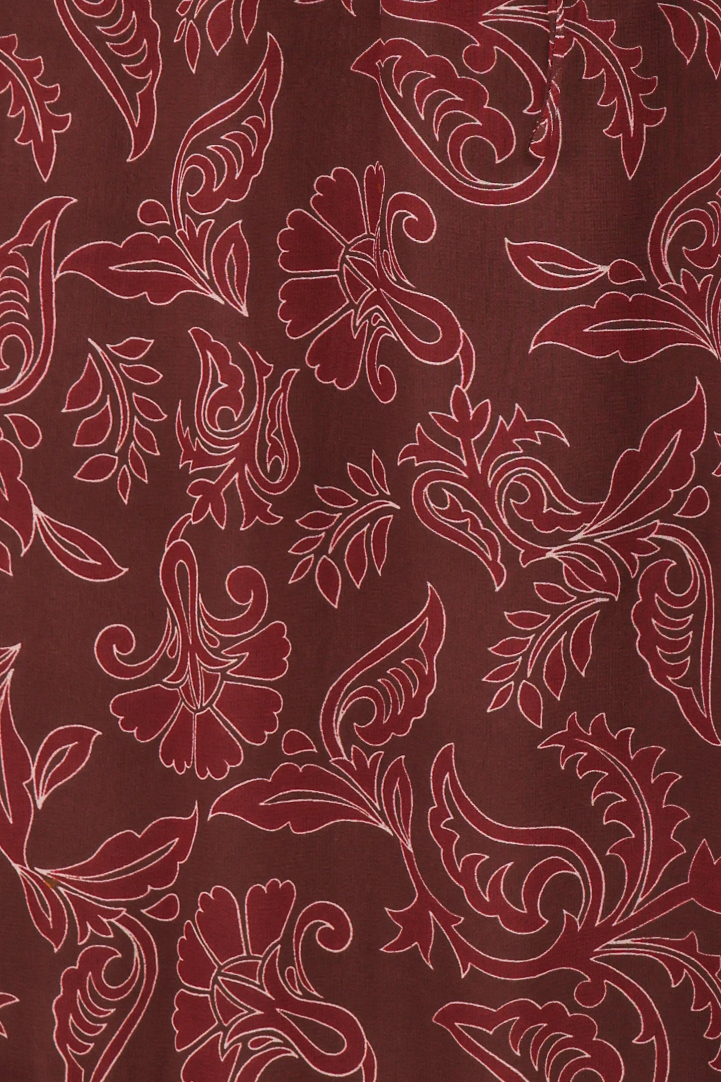 Keziah Long Sleeve Maxi Dress Burgundy Paisley