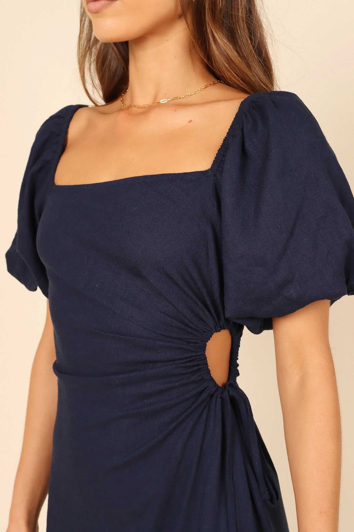 Chloe Cut Out Dress Navy