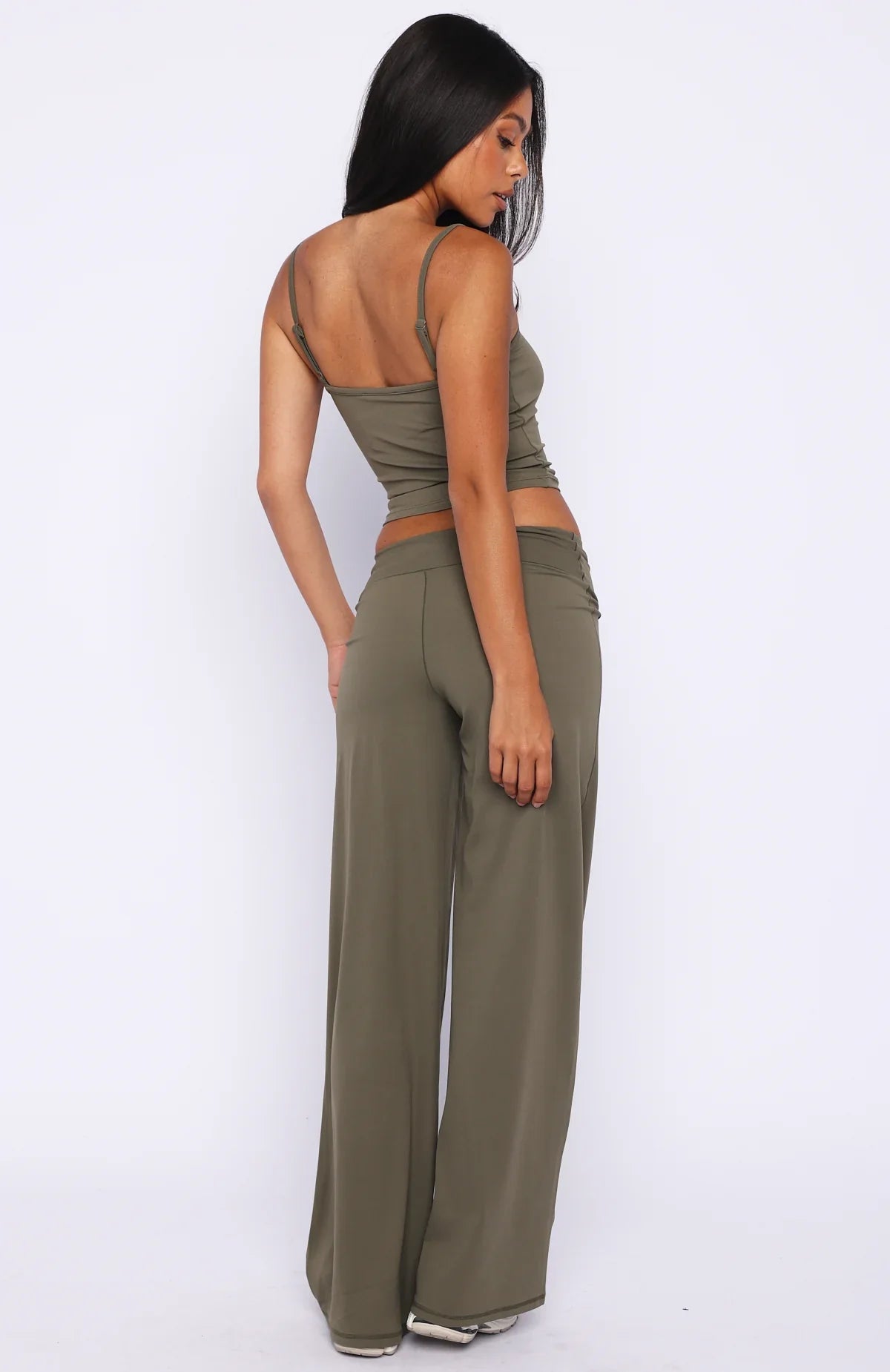 Core Strengths Wide Leg Pants Khaki