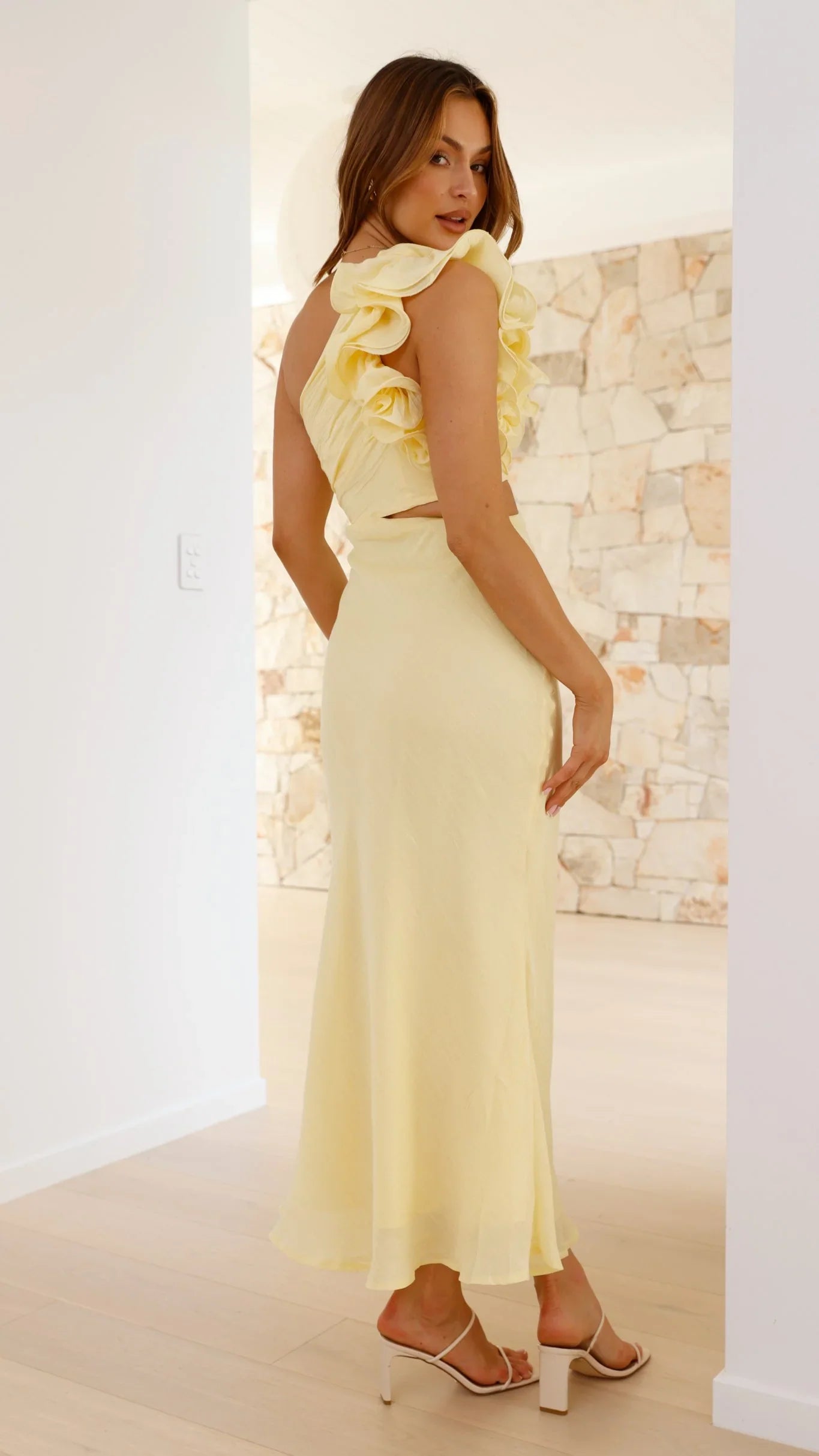 Amina Maxi Dress Yellow