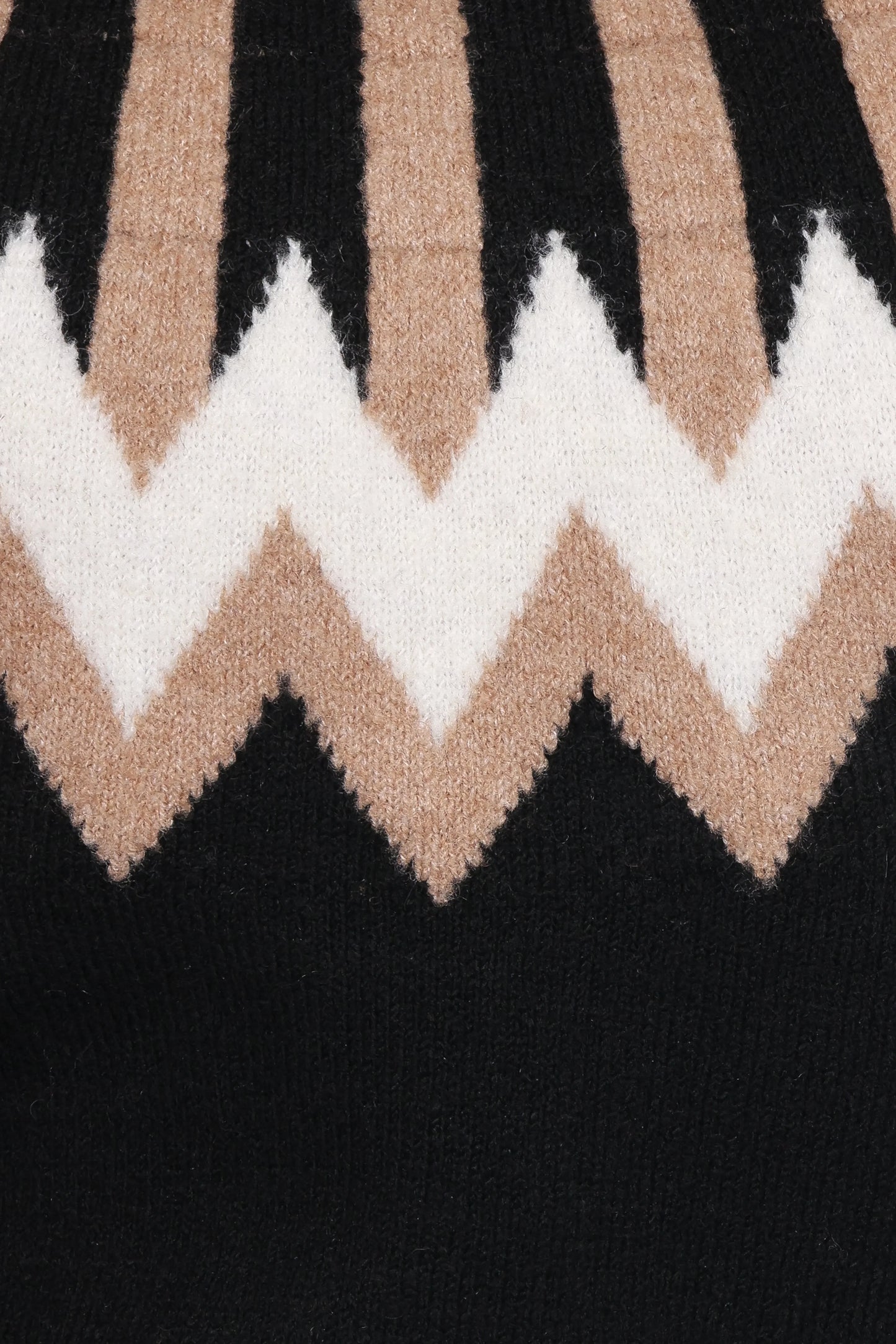 Donner Fairisle Mockneck Sweater Black