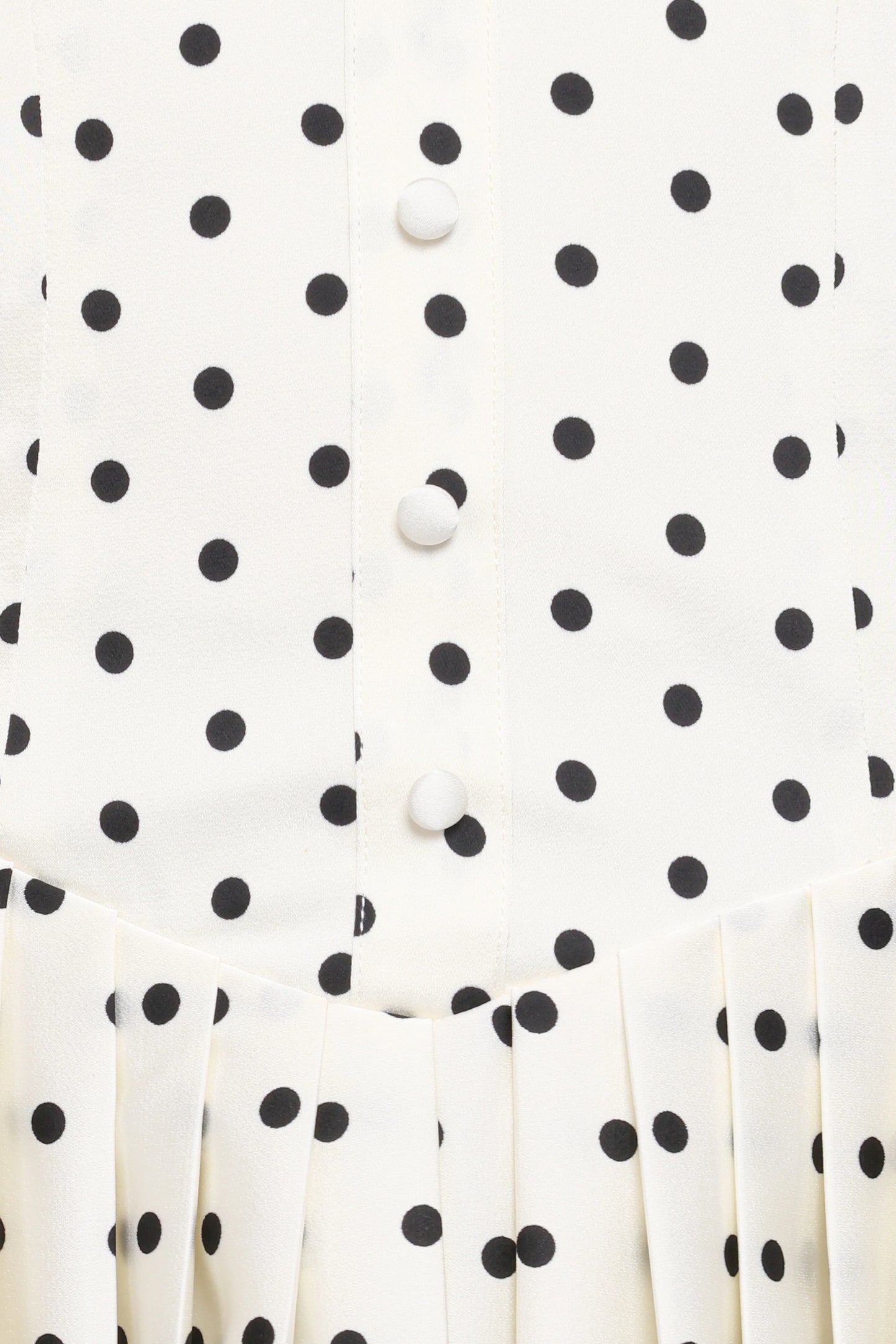 Marlie Off Shoulder Mini Dress Cream Polka Dot