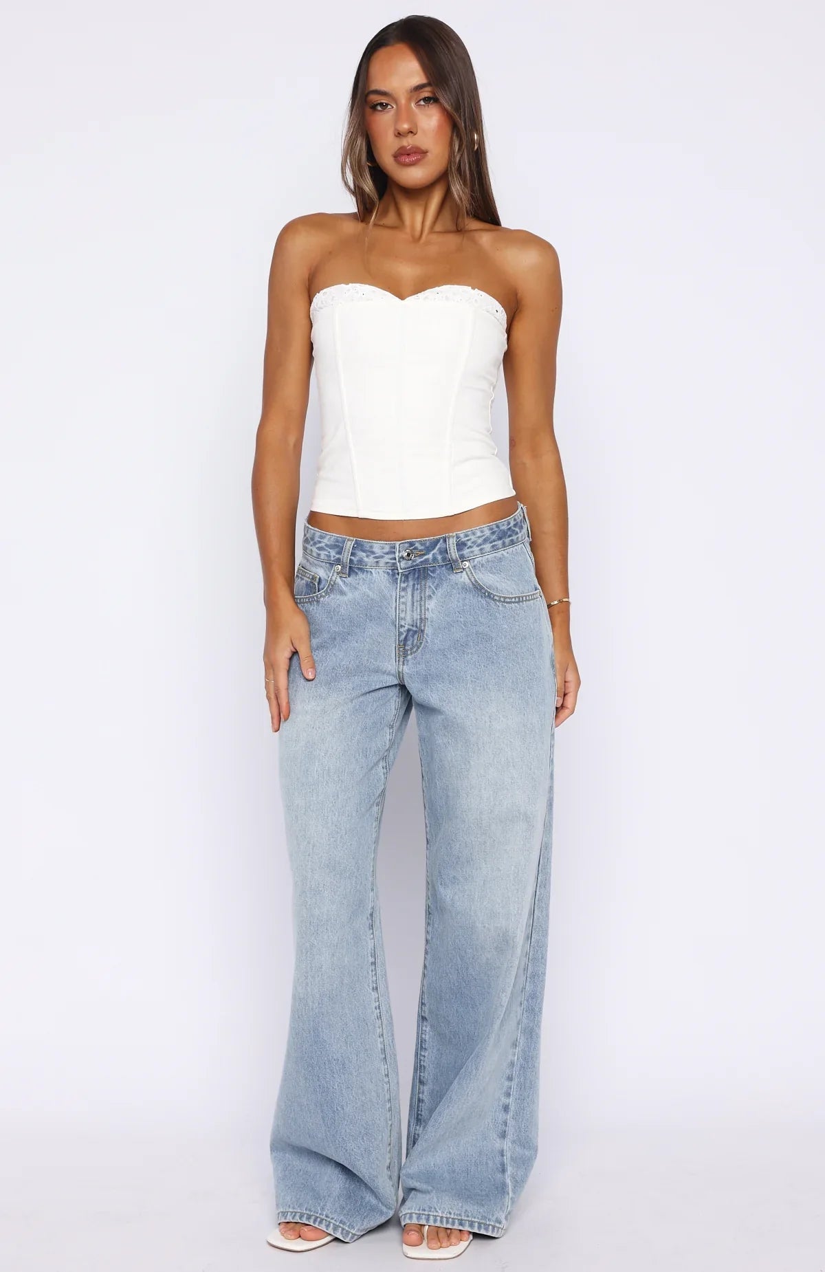 Sweet Drift Strapless Bustier Cream