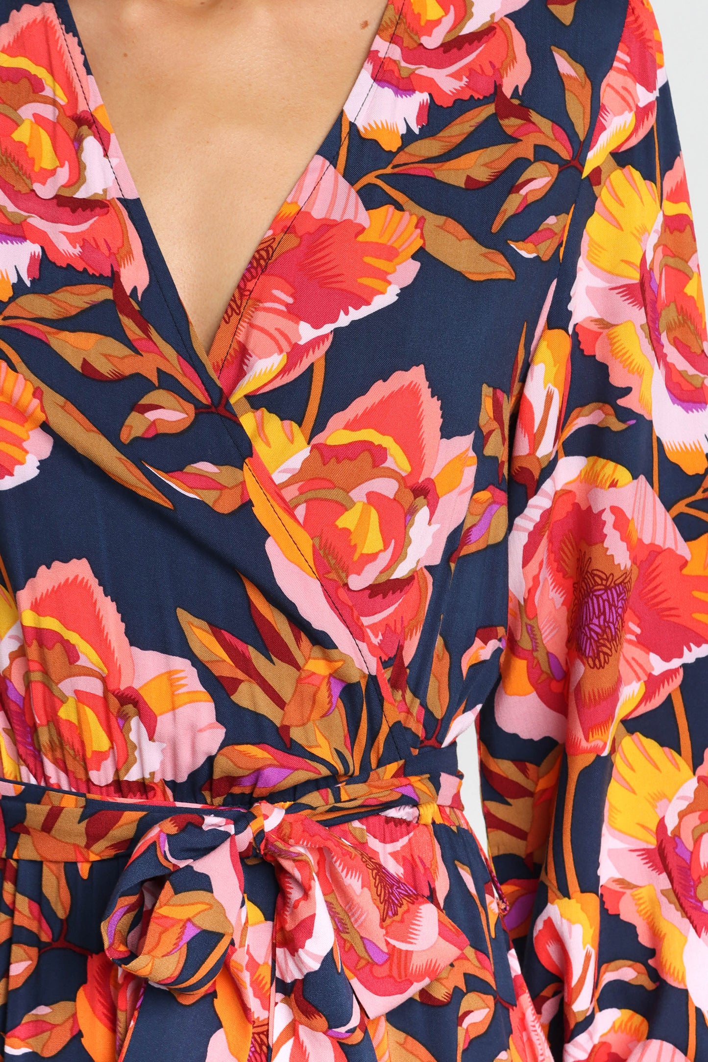 Balsa Dress Navy Floral