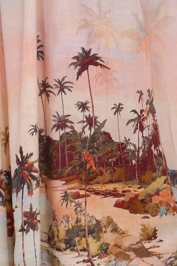 Marcia Midi Dress Sunset Print