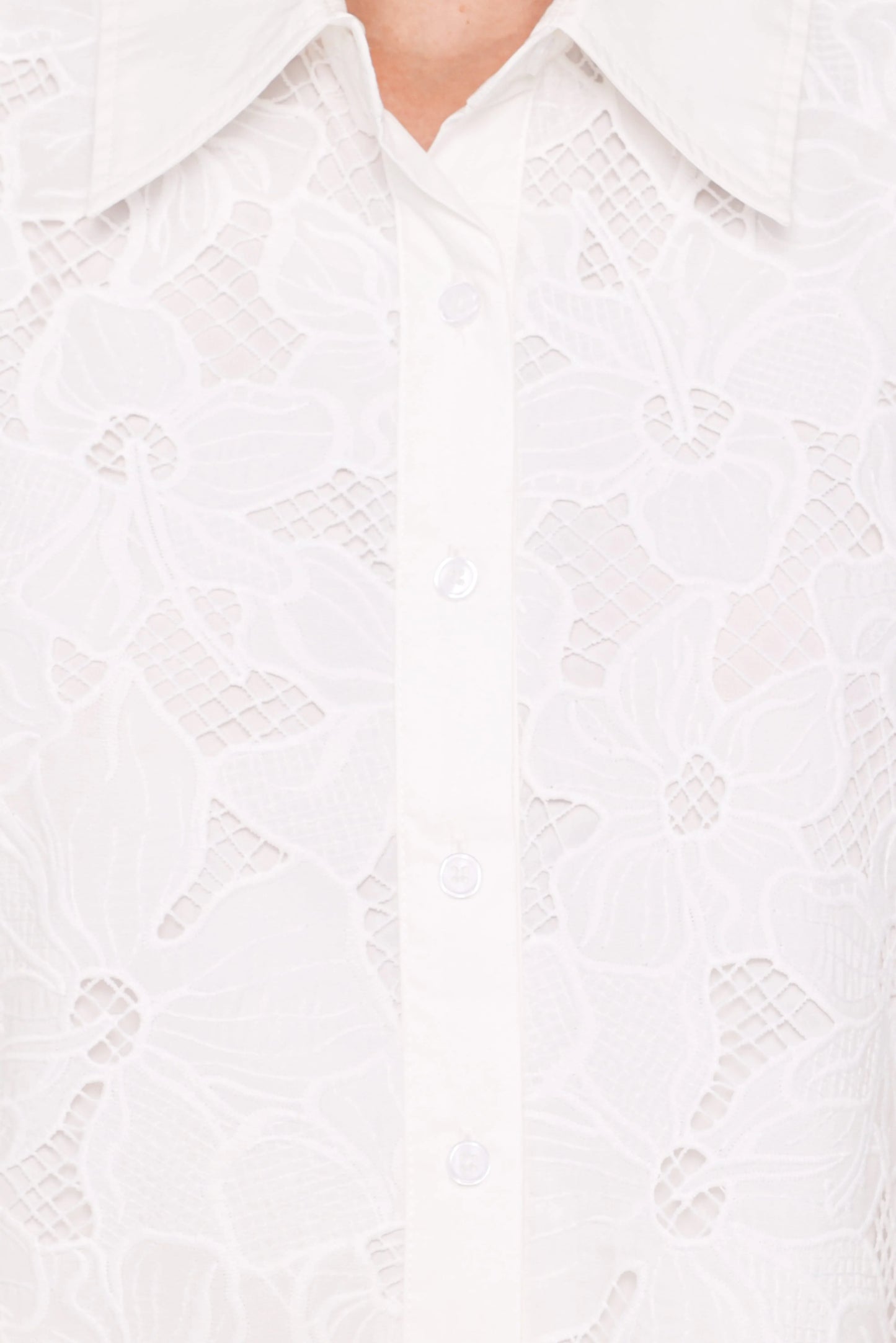 Fidelma Cropped Shirt White