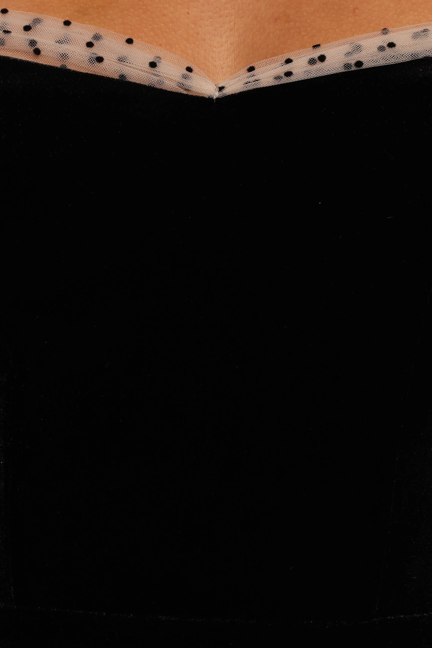 Ennette Velvet Mini Dress Black