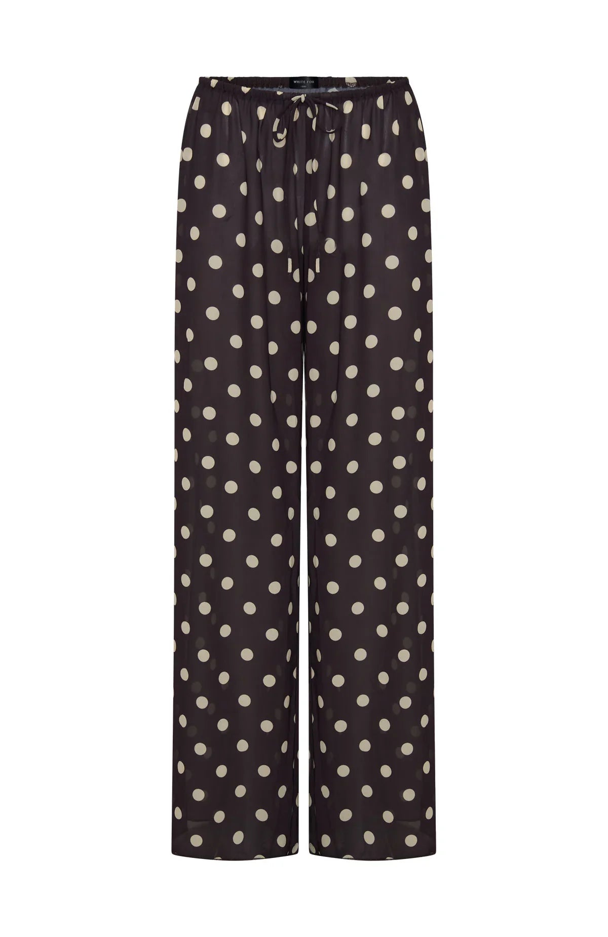Croatian Coast Pants Choc Cream Polka Dot