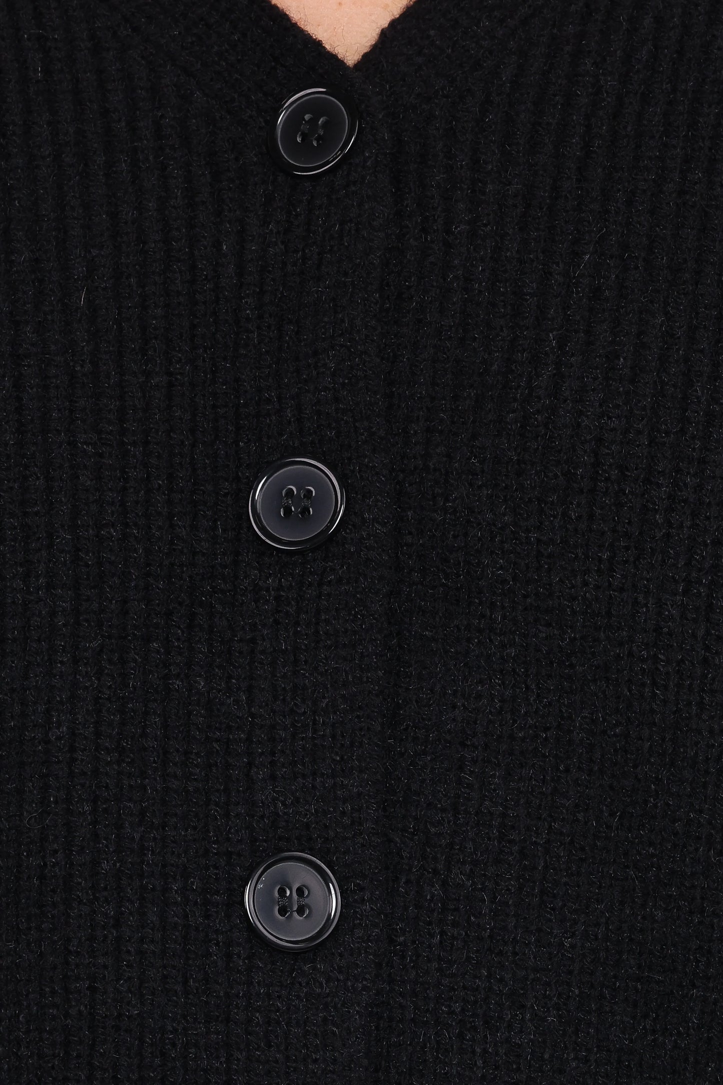 Sybil Button Front Cardigan Black