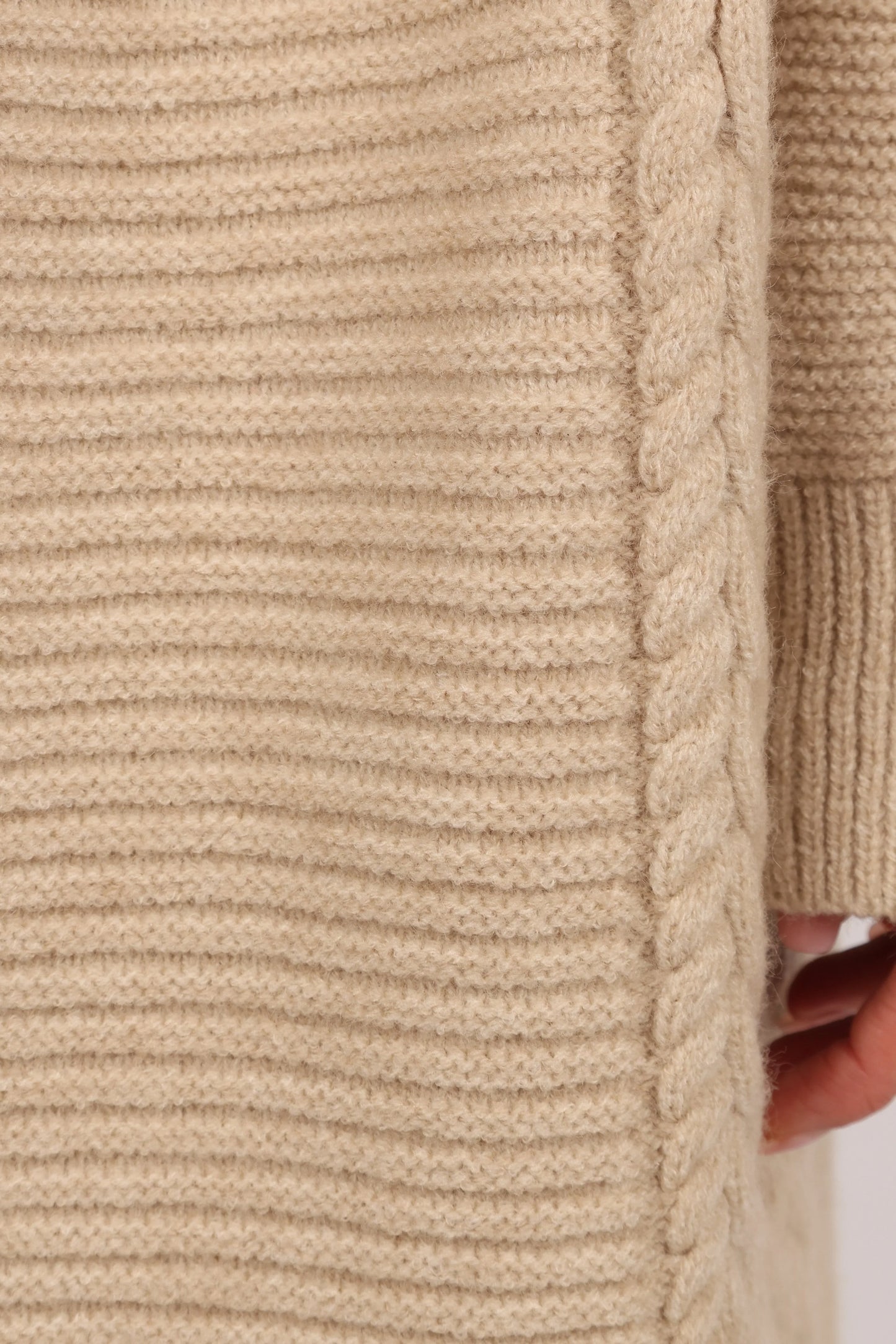 Soma Oversized Open Front Cardigan Beige