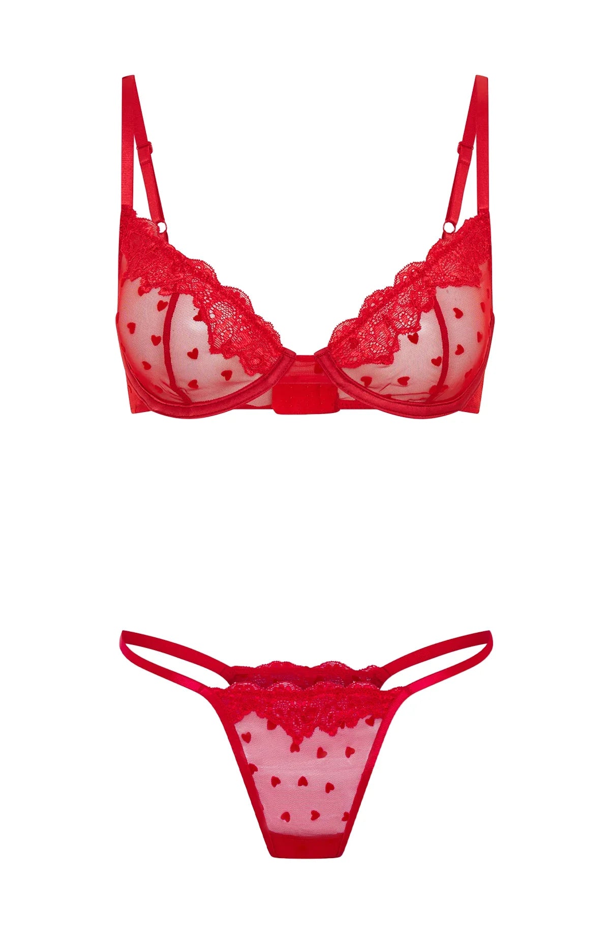 Love Me Later Lingerie Set Red