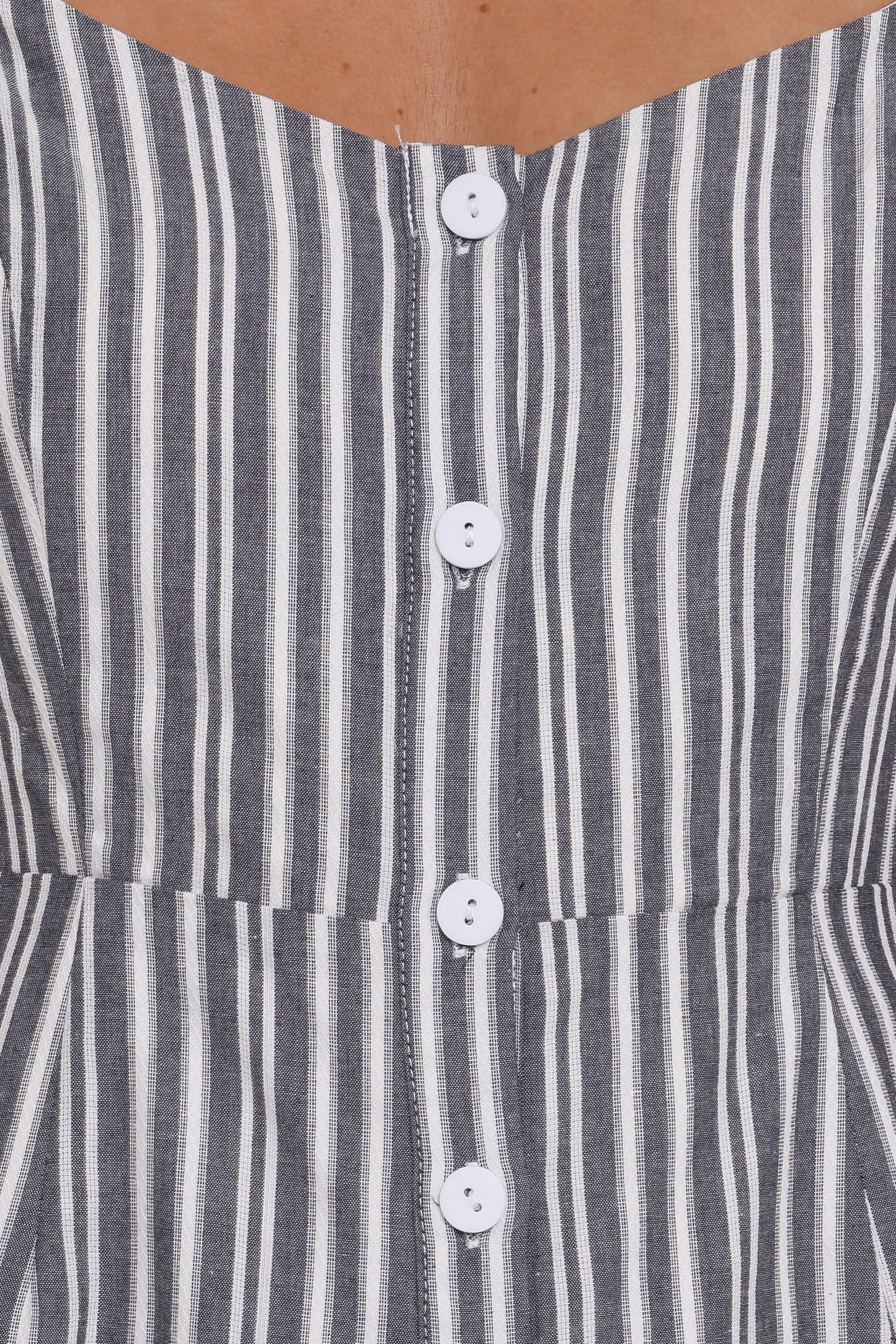 Reesa Romper Smoke Stripe