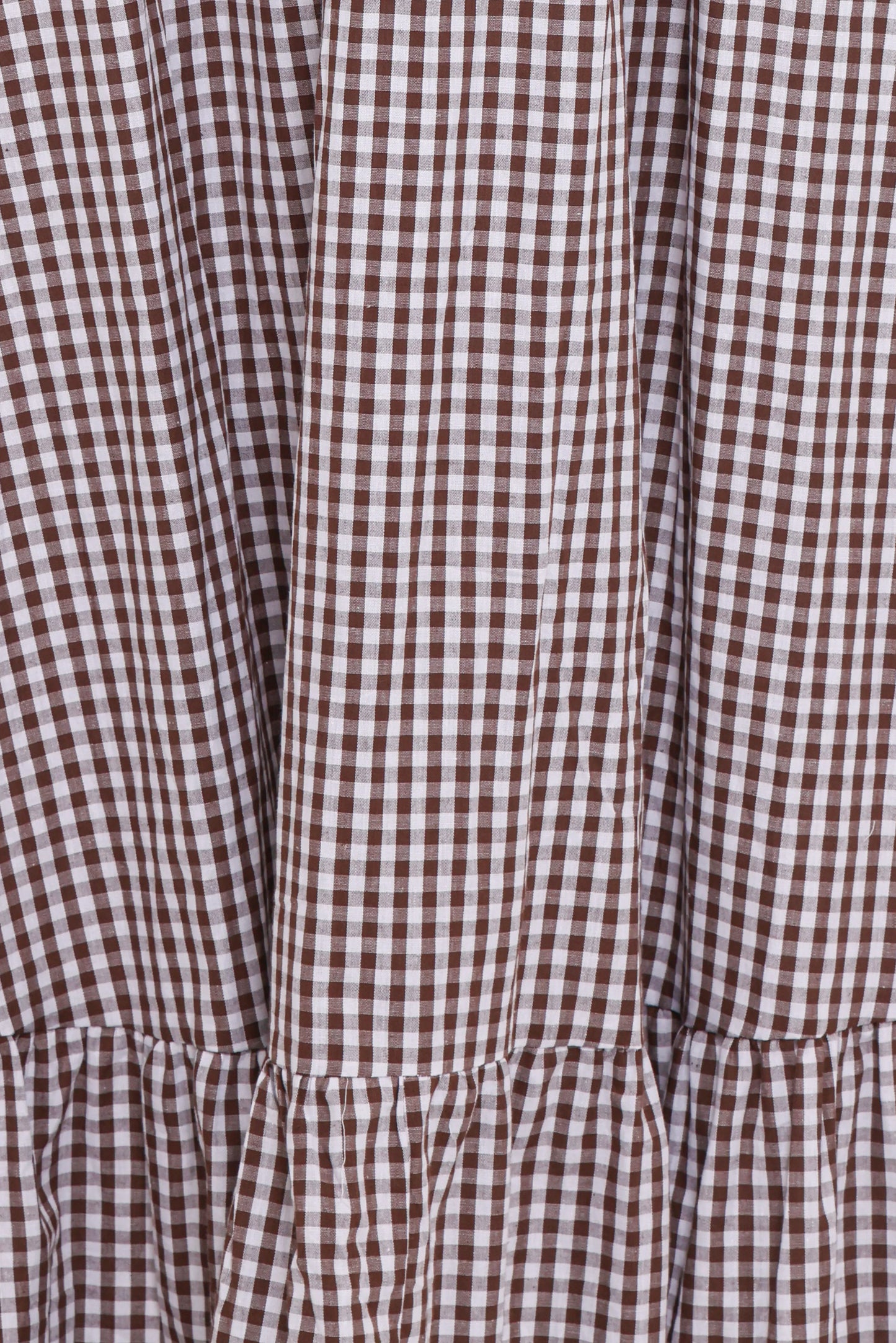 Reid Maxi Dress Brown Gingham