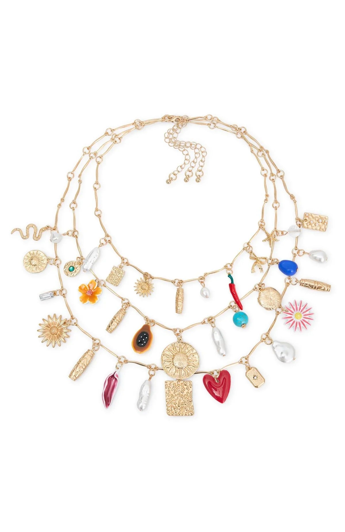 Leila Necklace Set Gold