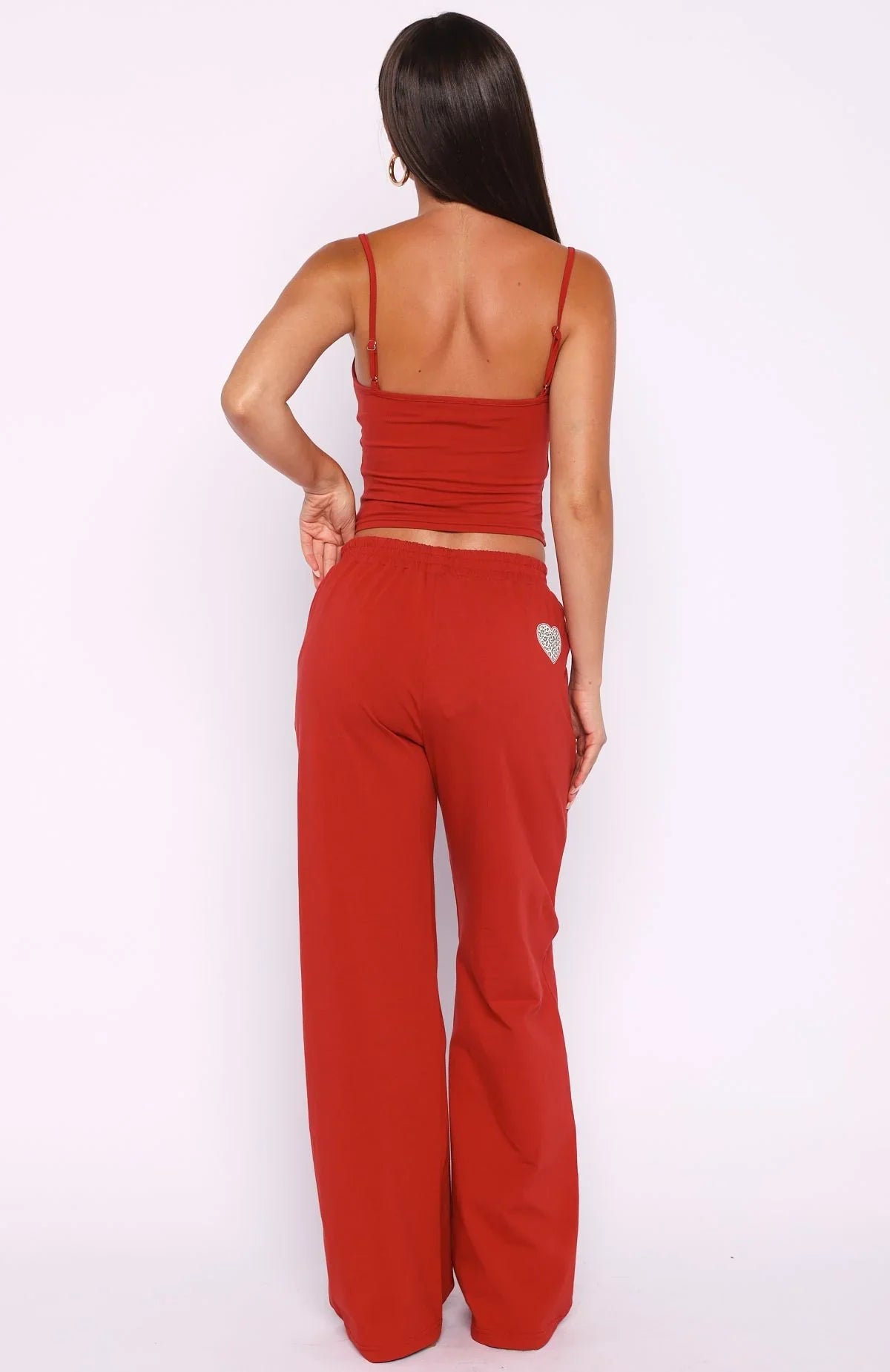 Heart Gone Wild Track Pants Red