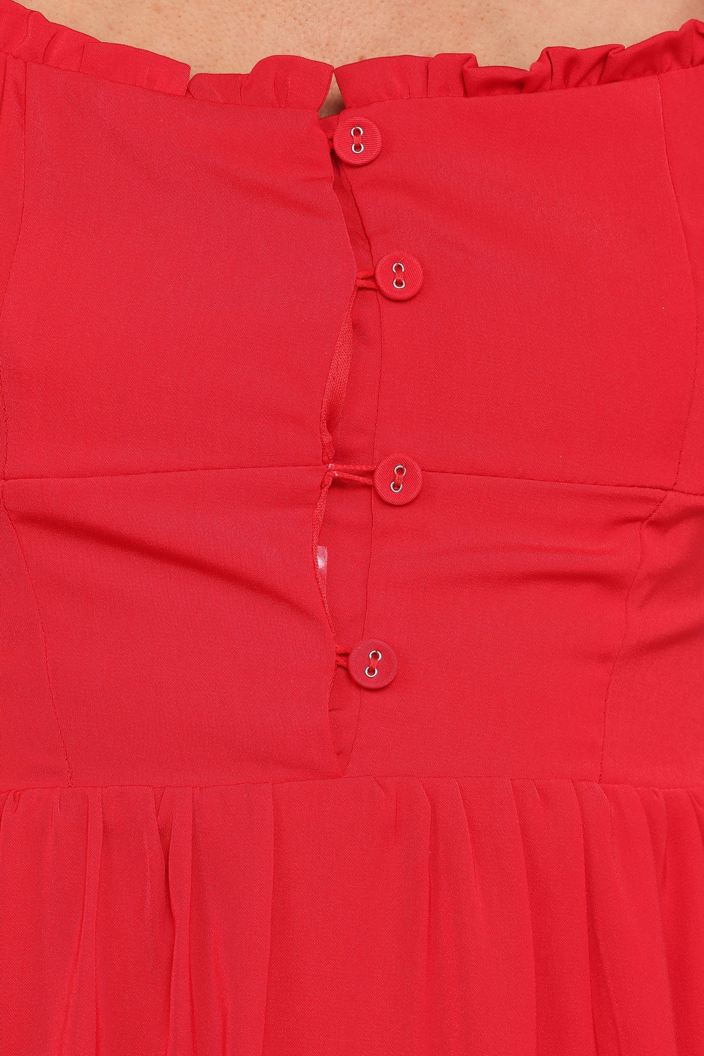 Melrose Midi Dress Red