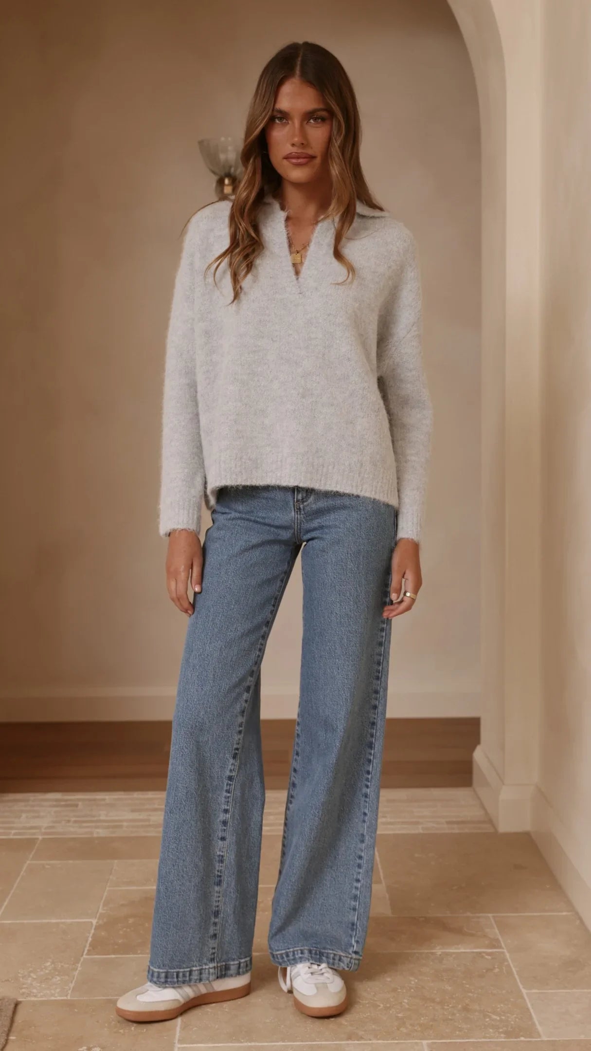 Kouvr Knit Sweater Grey