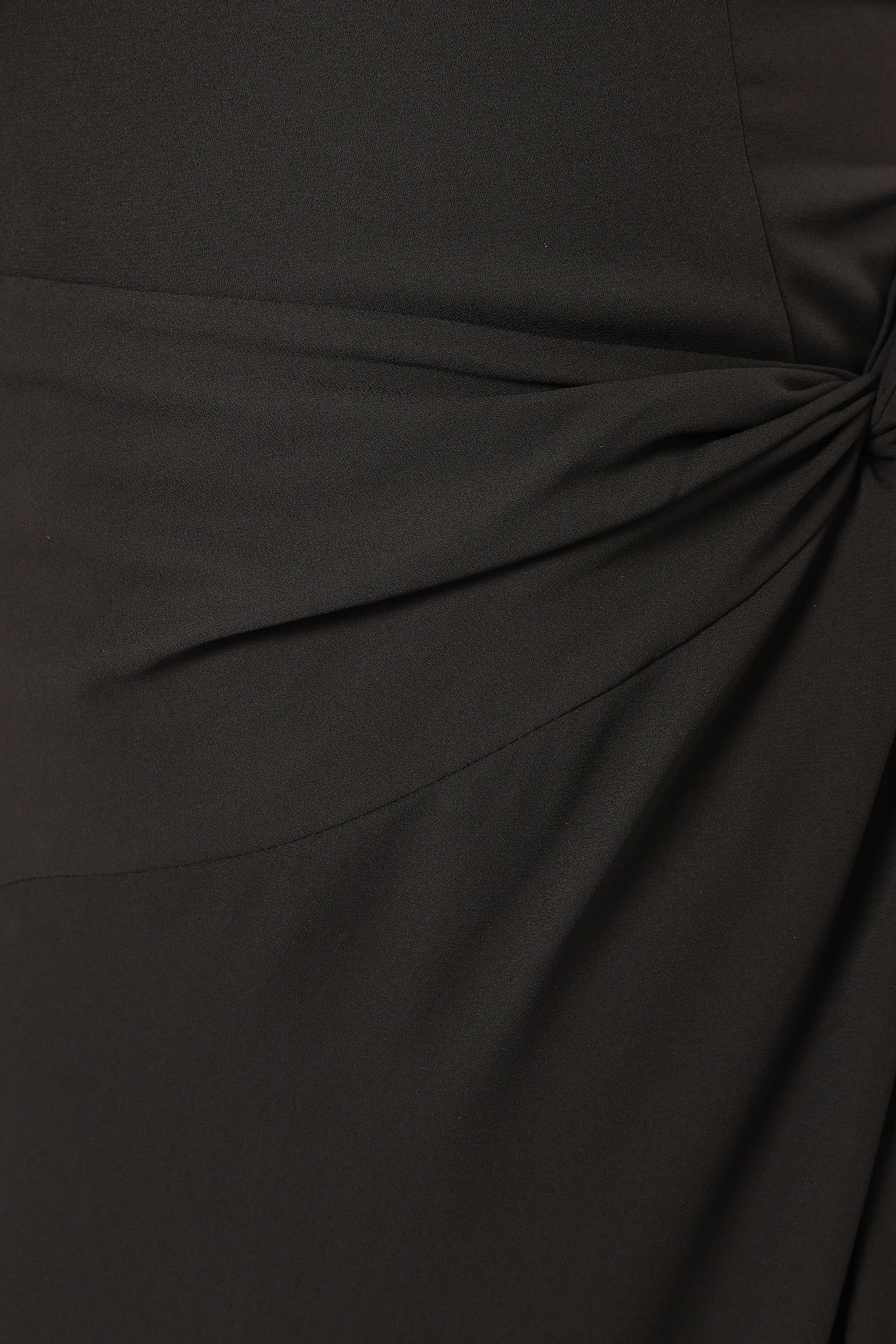 Nadea Faux Wrap Maxi Dress Black
