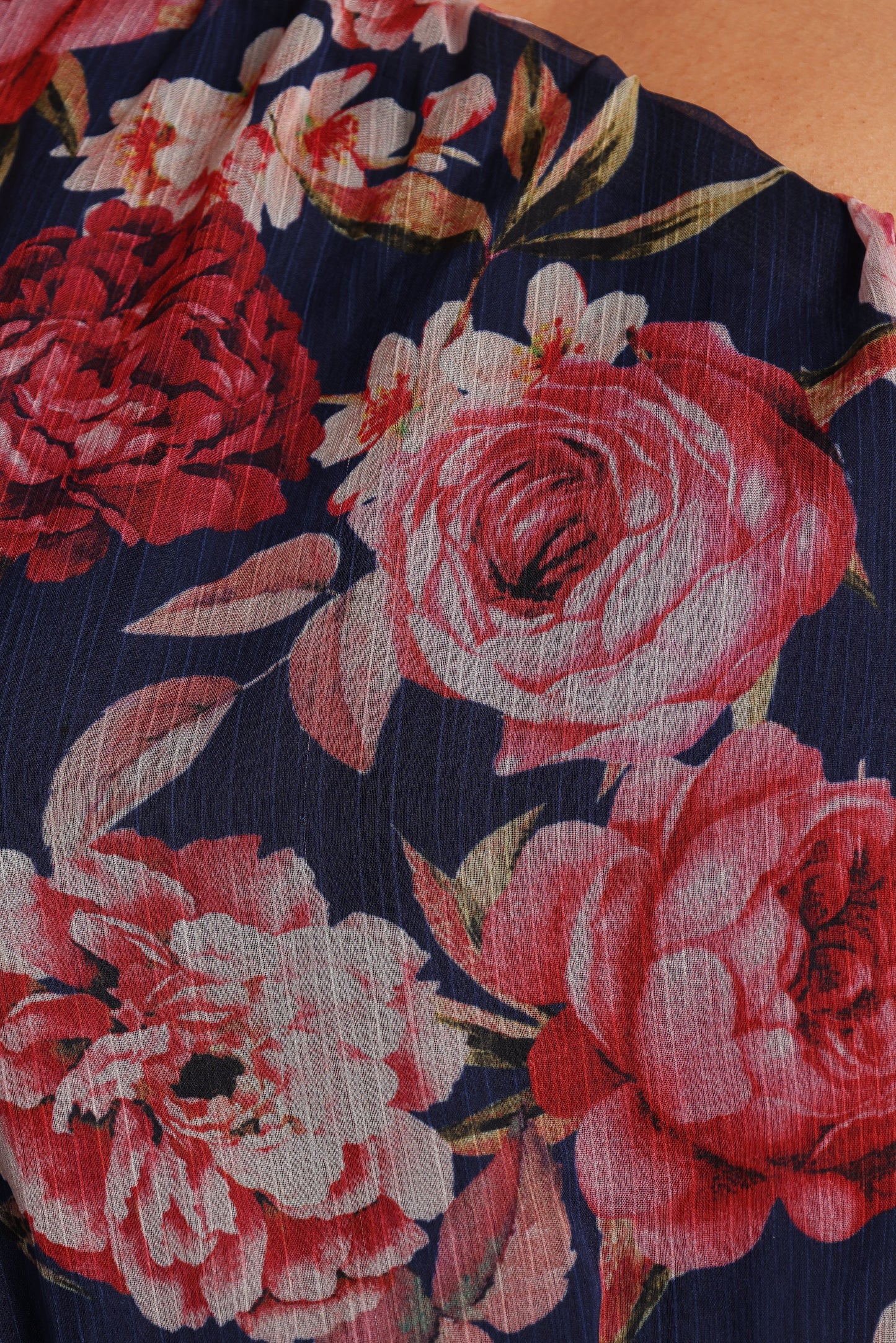 Layley One Shoulder Maxi Dress Navy Floral