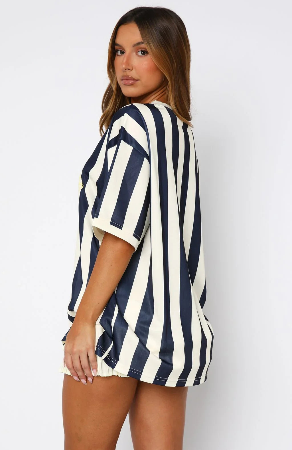 Lets Just Leave Oversized Jersey Navy