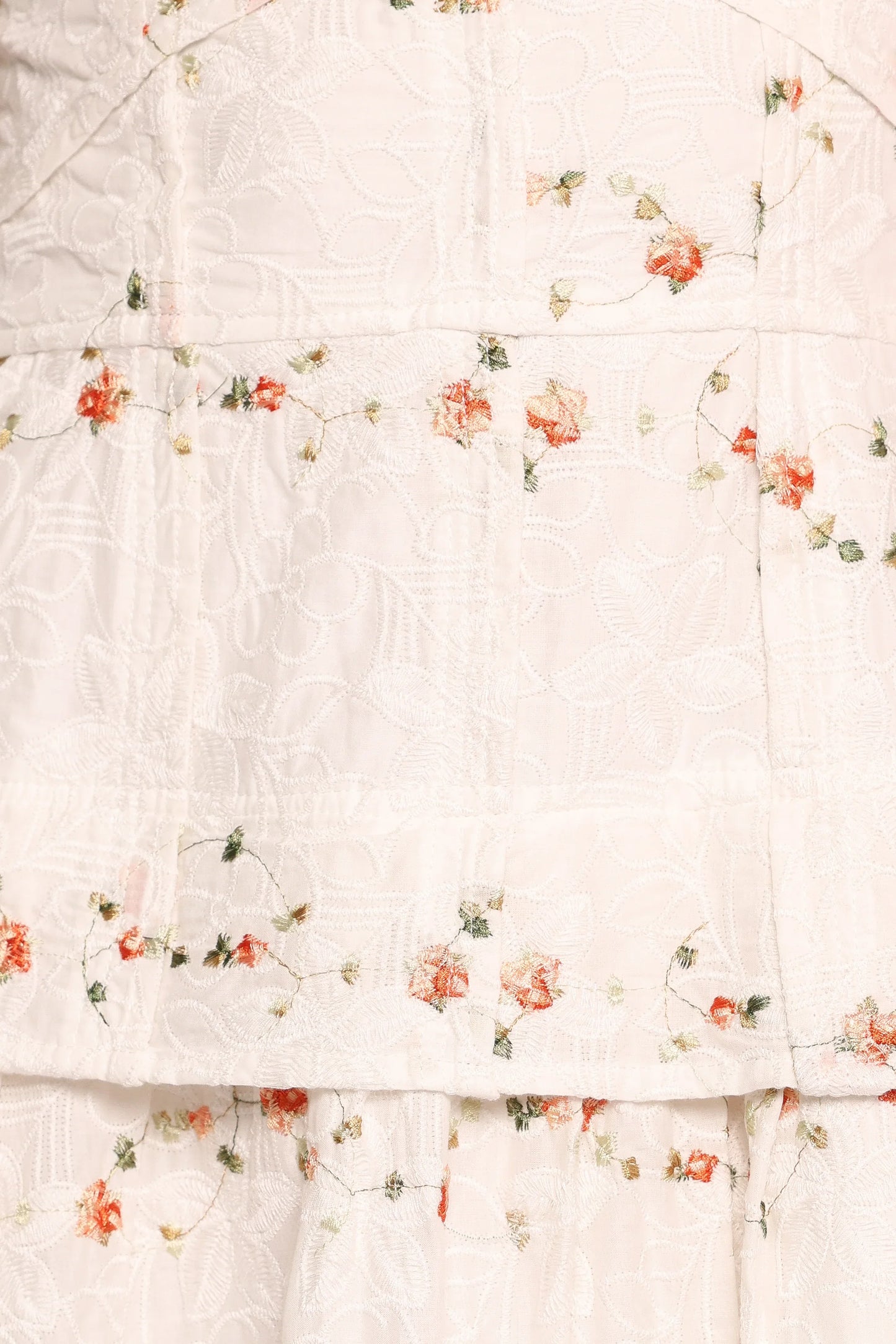 Eleanora Midi Dress White Floral