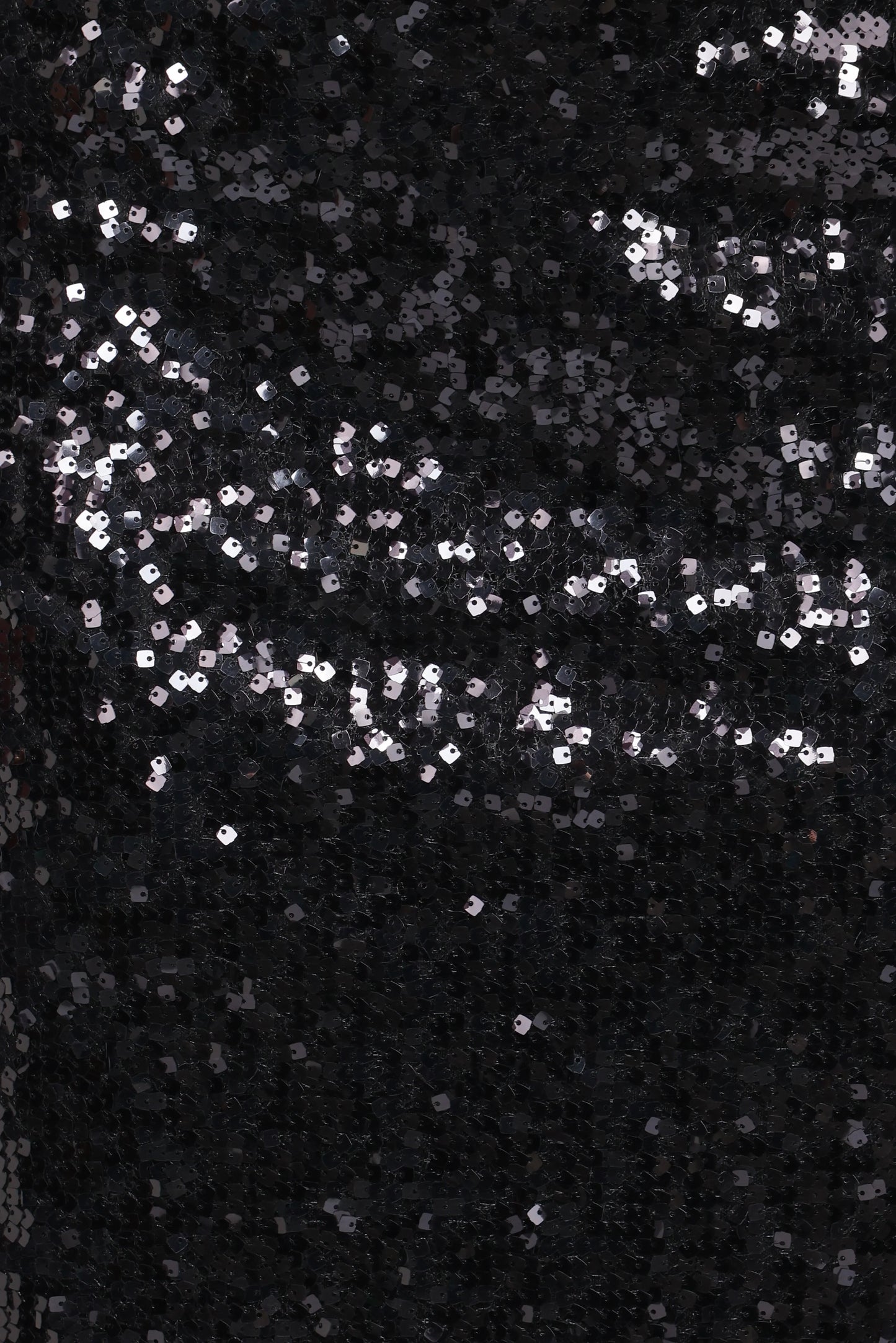Lindsey Sequin Straight Midi Skirt Black