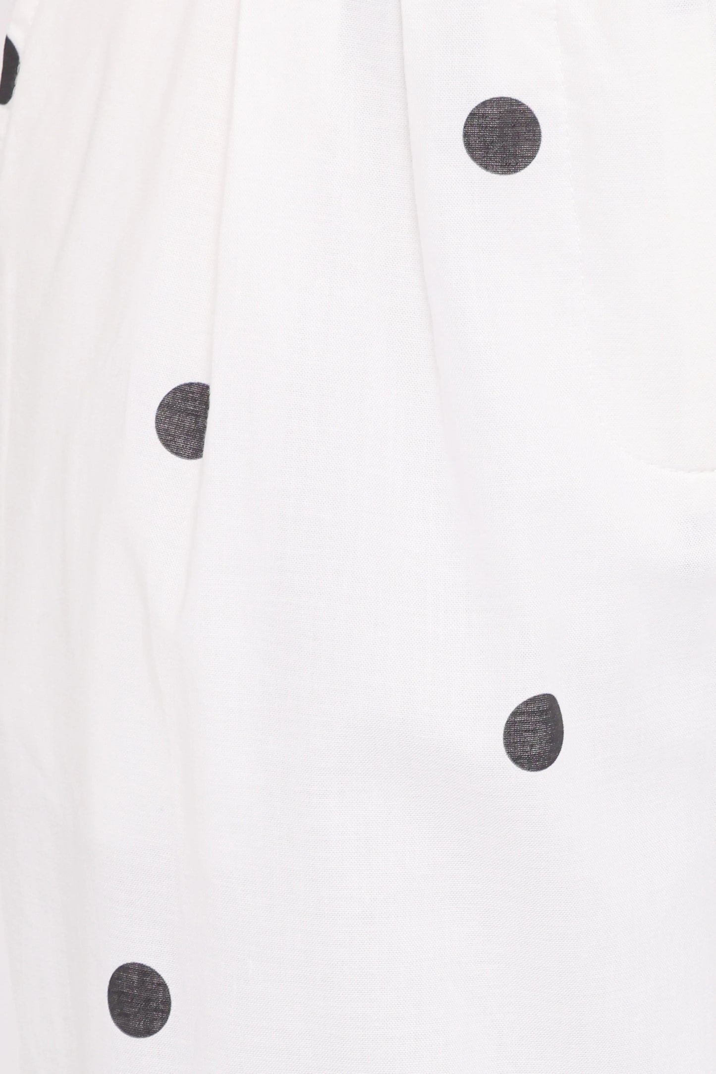 Valora Wide Leg Pant White Black Polka Dot