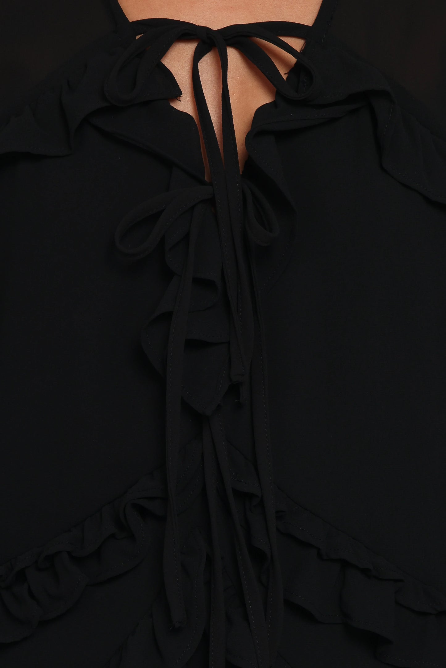 Magnolia Long Sleeve Mini Dress Black