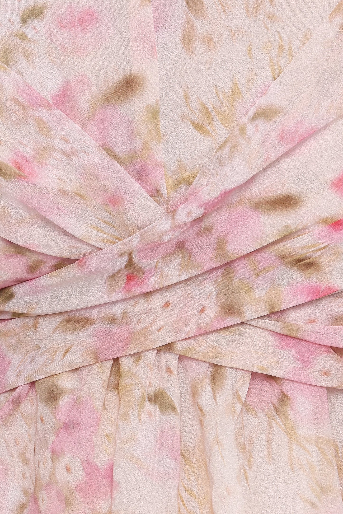 Limona Peplum Top Blurred Pink Floral