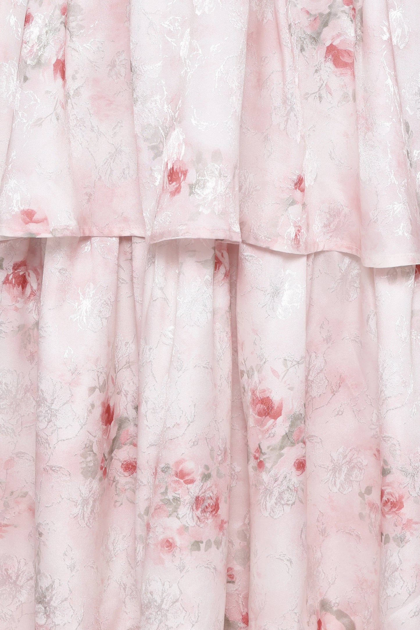Natarsha Maxi Dress White Pink Floral