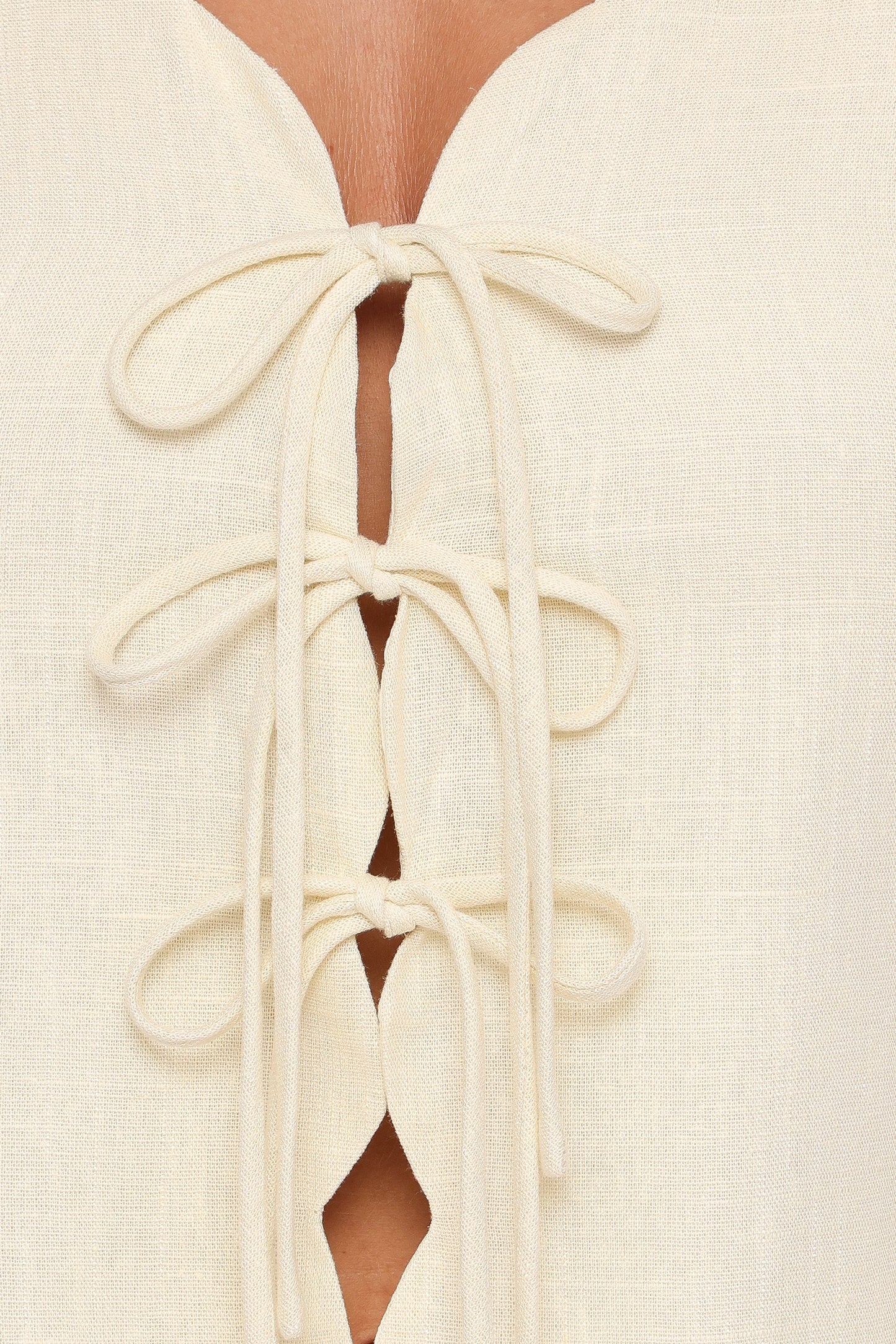 Jensen Scallop Hem Top Butter Yellow