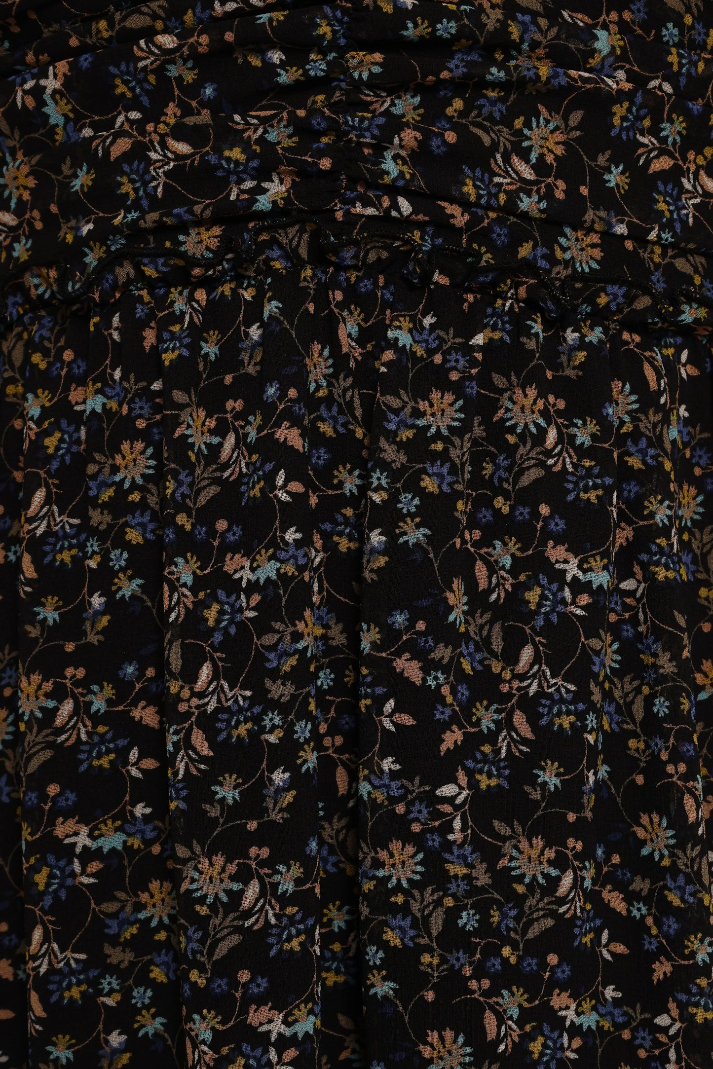 Keziah Long Sleeve Maxi Dress Navy Ditsy Floral