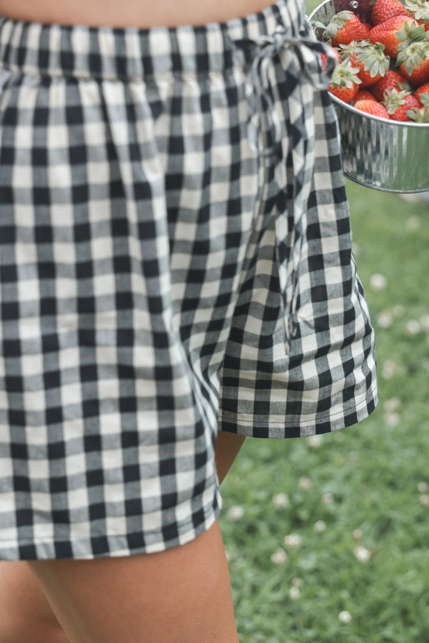 Rory Shorts Black Gingham
