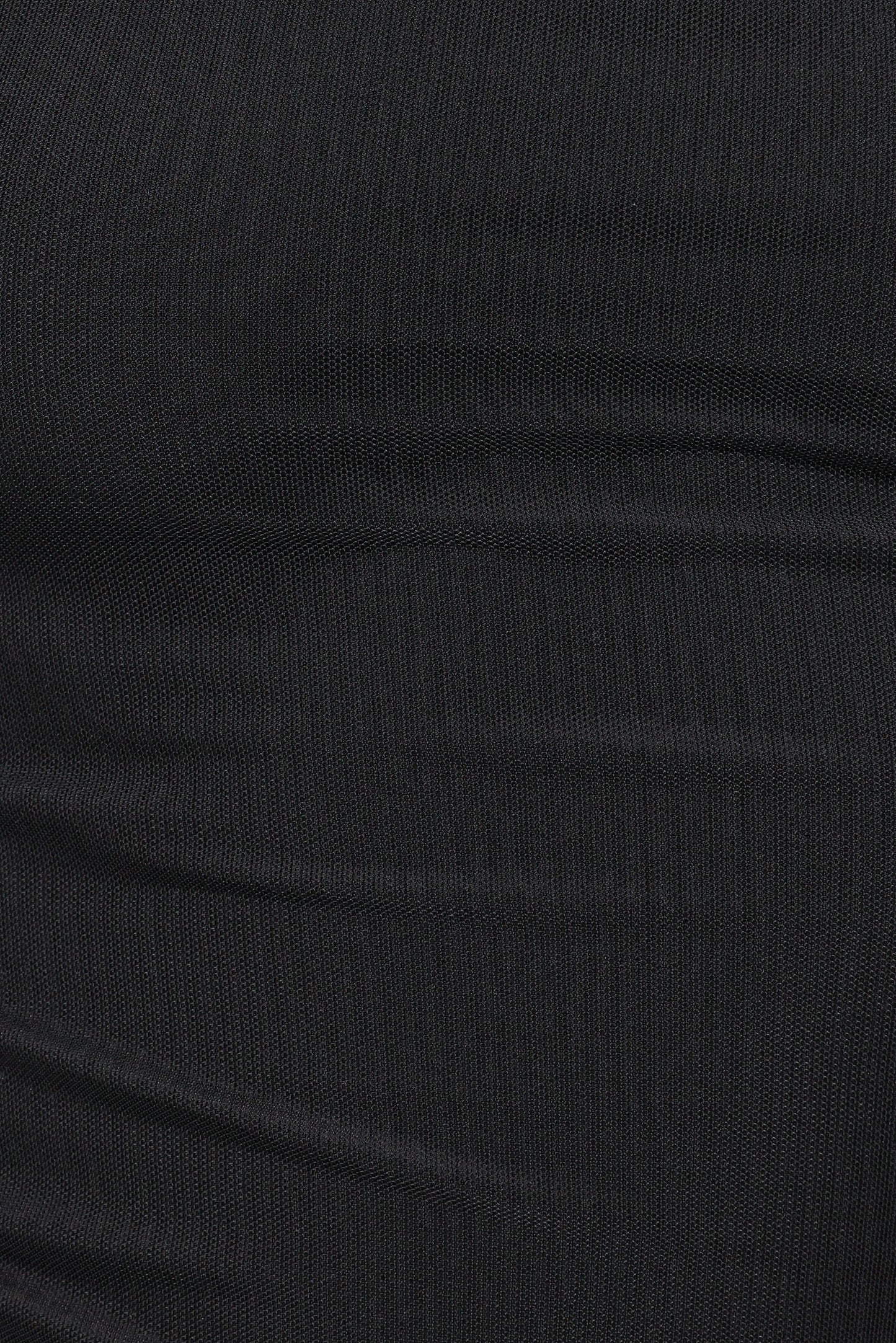 Carlie Mesh One Shoulder Top Black