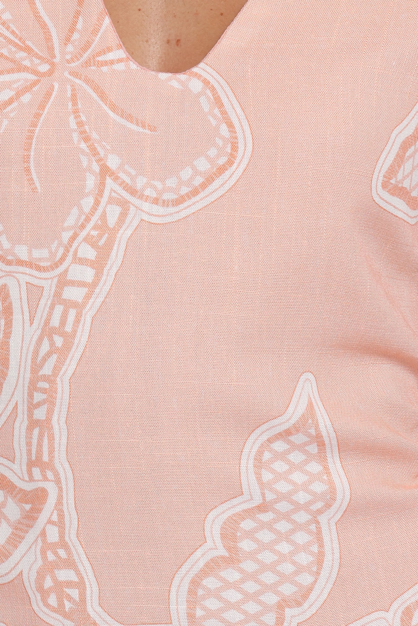 Tamika Mini Dress Peach Floral