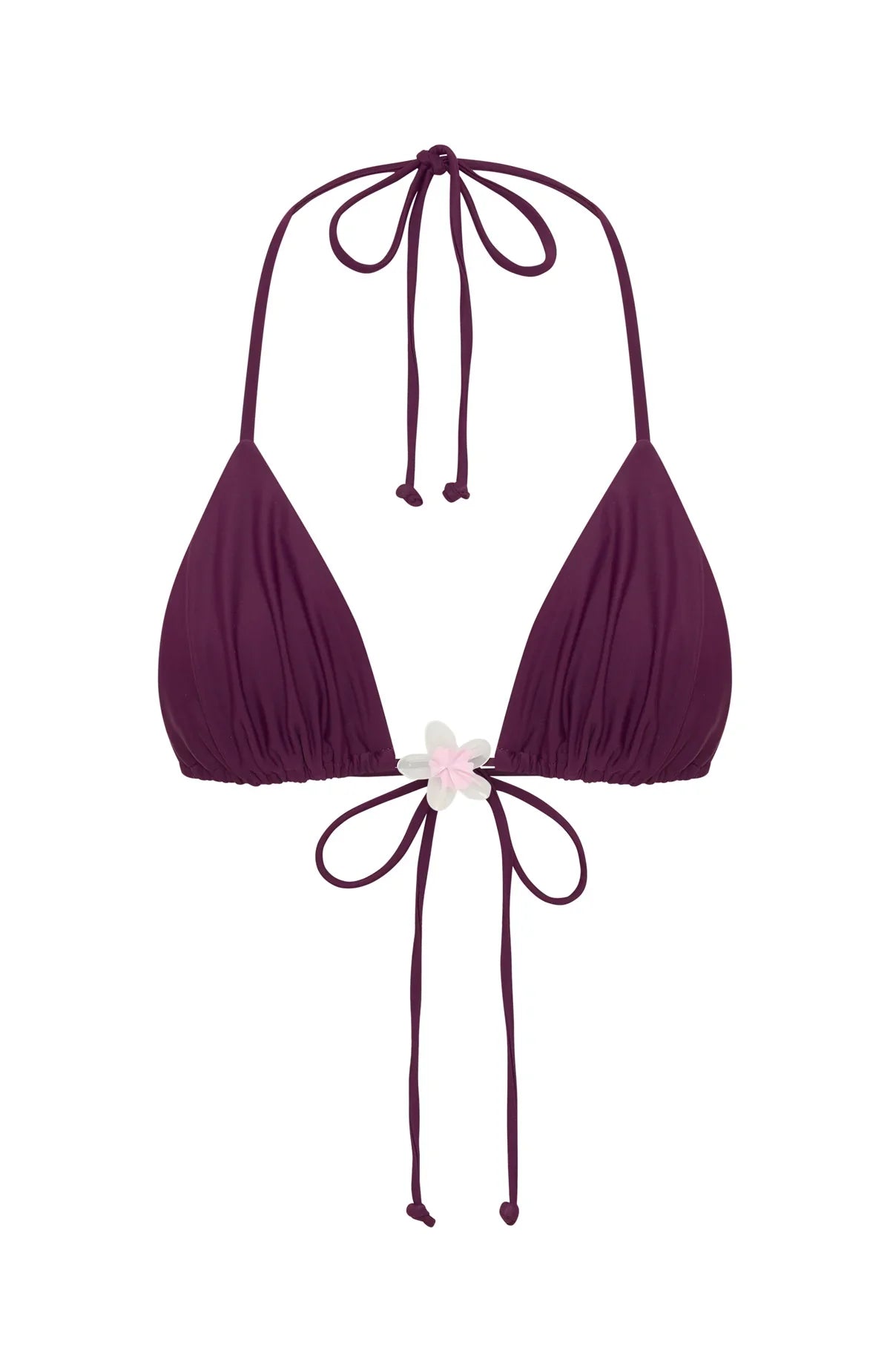 Frangipani Isle Bikini Top Plum