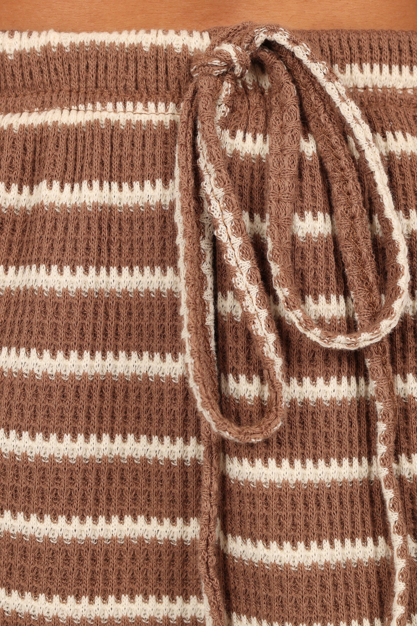 Linnea Short Set Brown White
