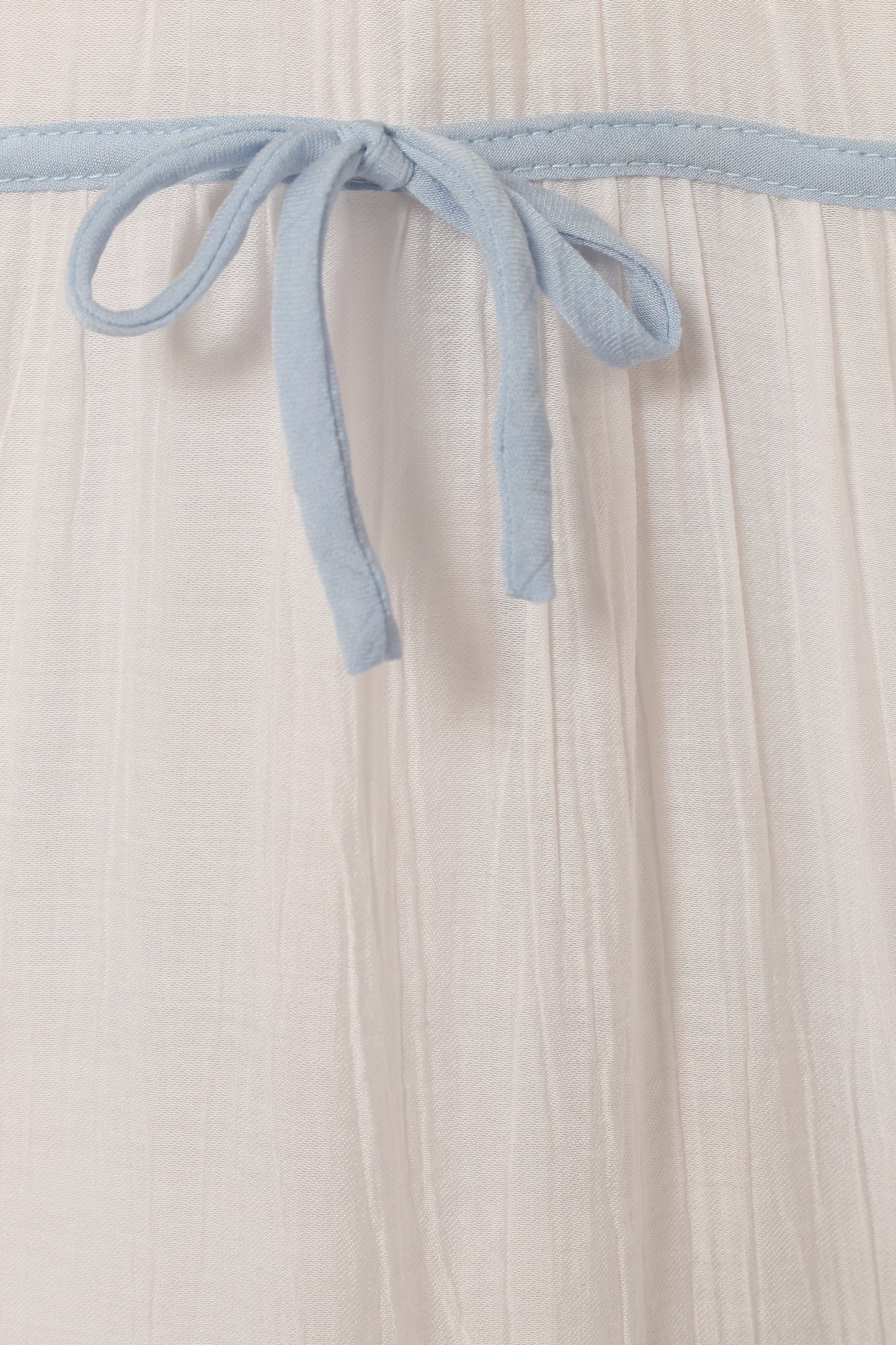 Aubree Midi Dress White Blue