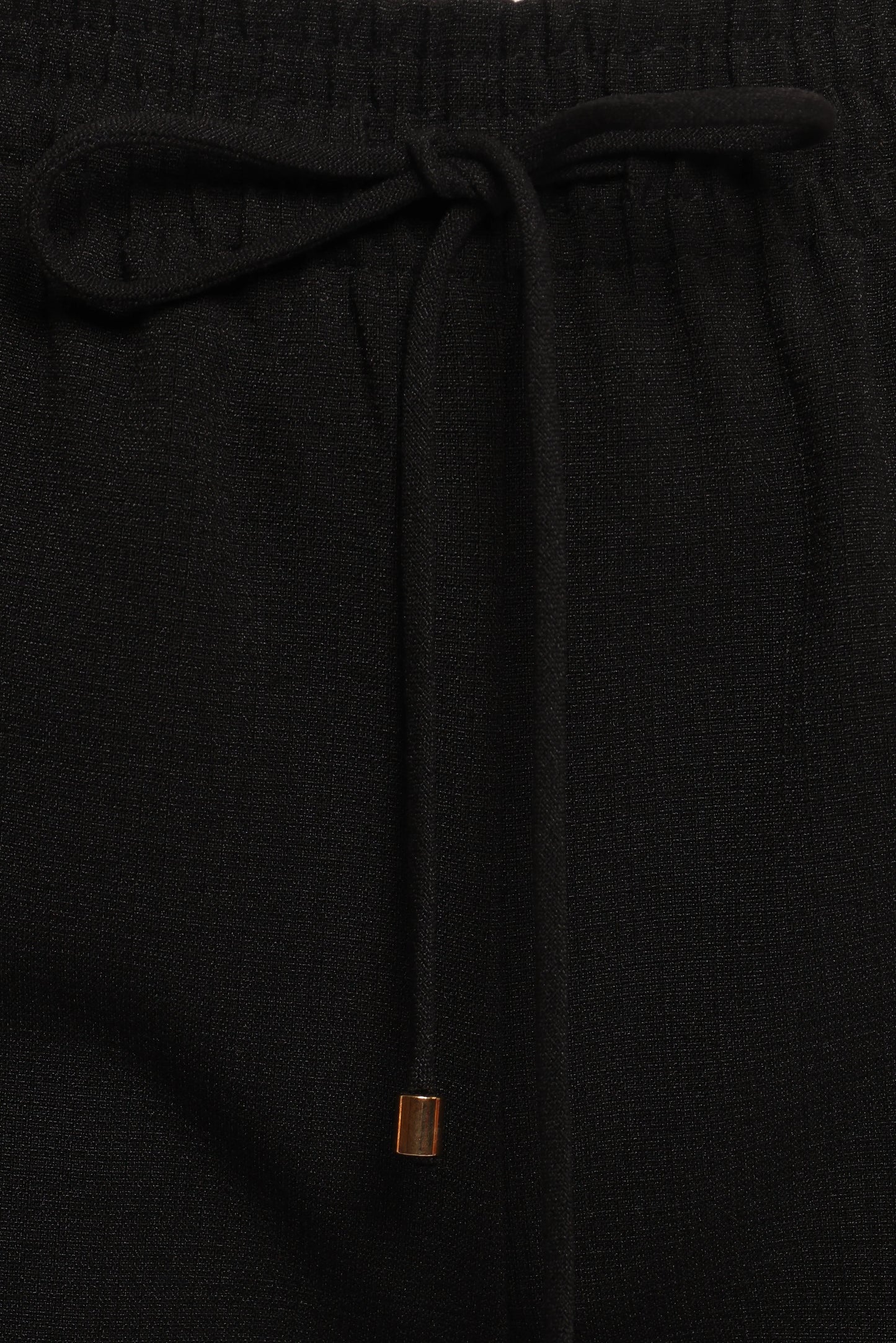 Cinch Wide Leg Crepe Pant Black