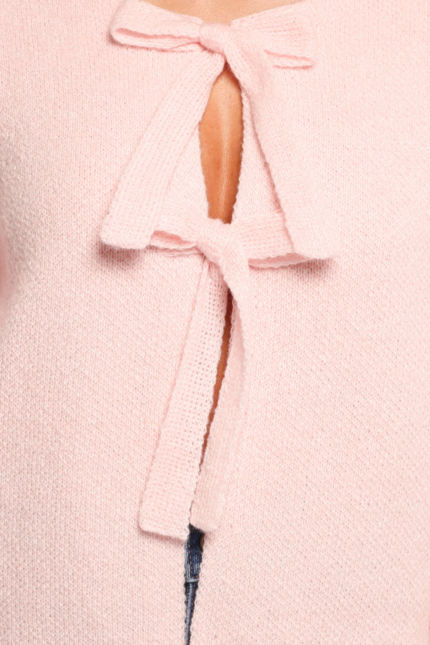 Arden Bow Cardigan Pink