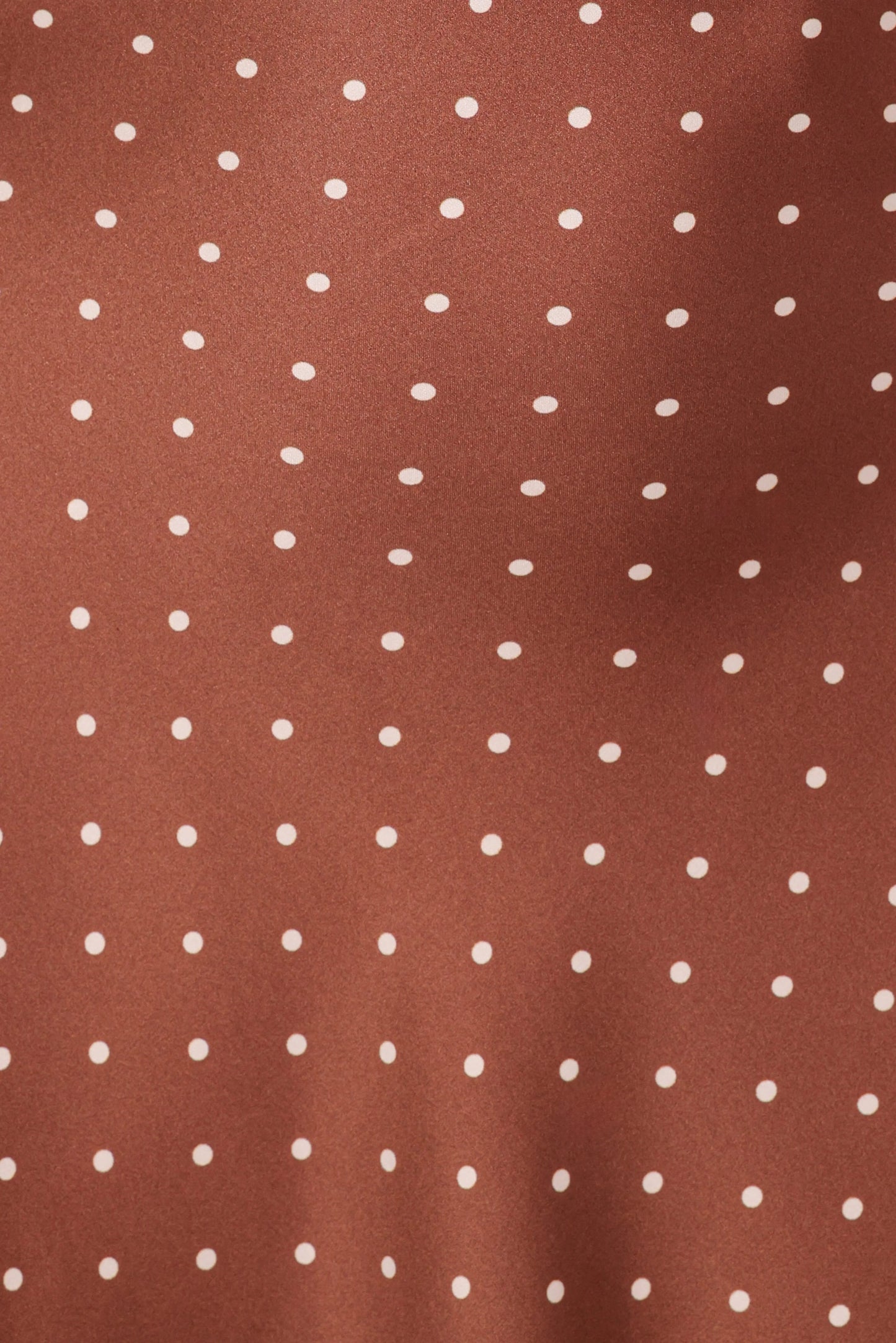 Cassinda Mini Dress Brown Polka Dot