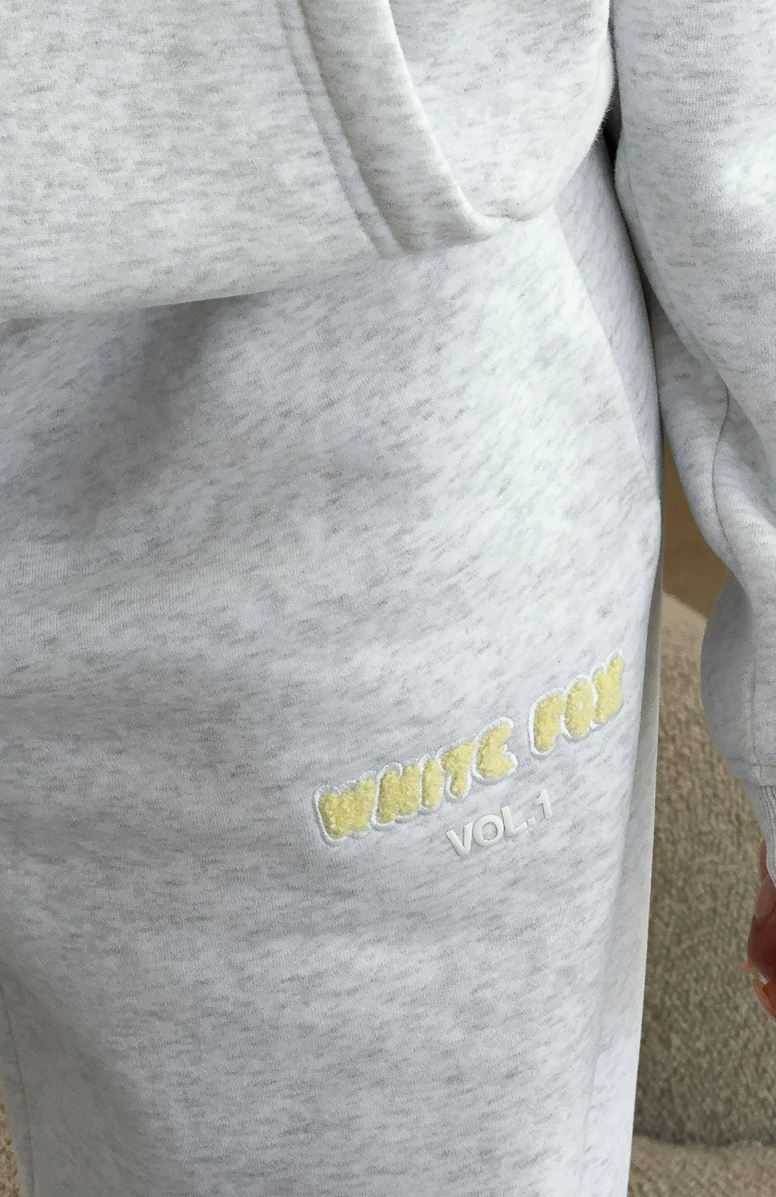 Vol 1 Wide Leg Sweatpants Grey Marle